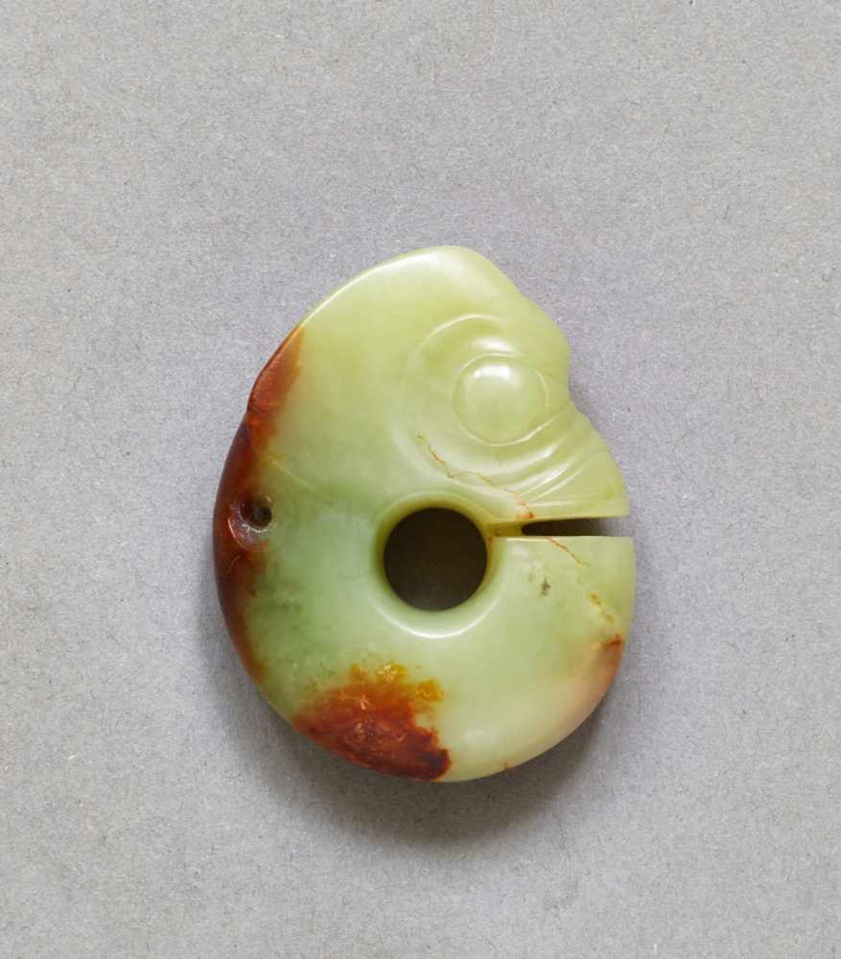 DRAGON-SHAPED PENDANT ZHULONG This jade is published in Filippo Salviati 4000 YEARS OF CHINESE