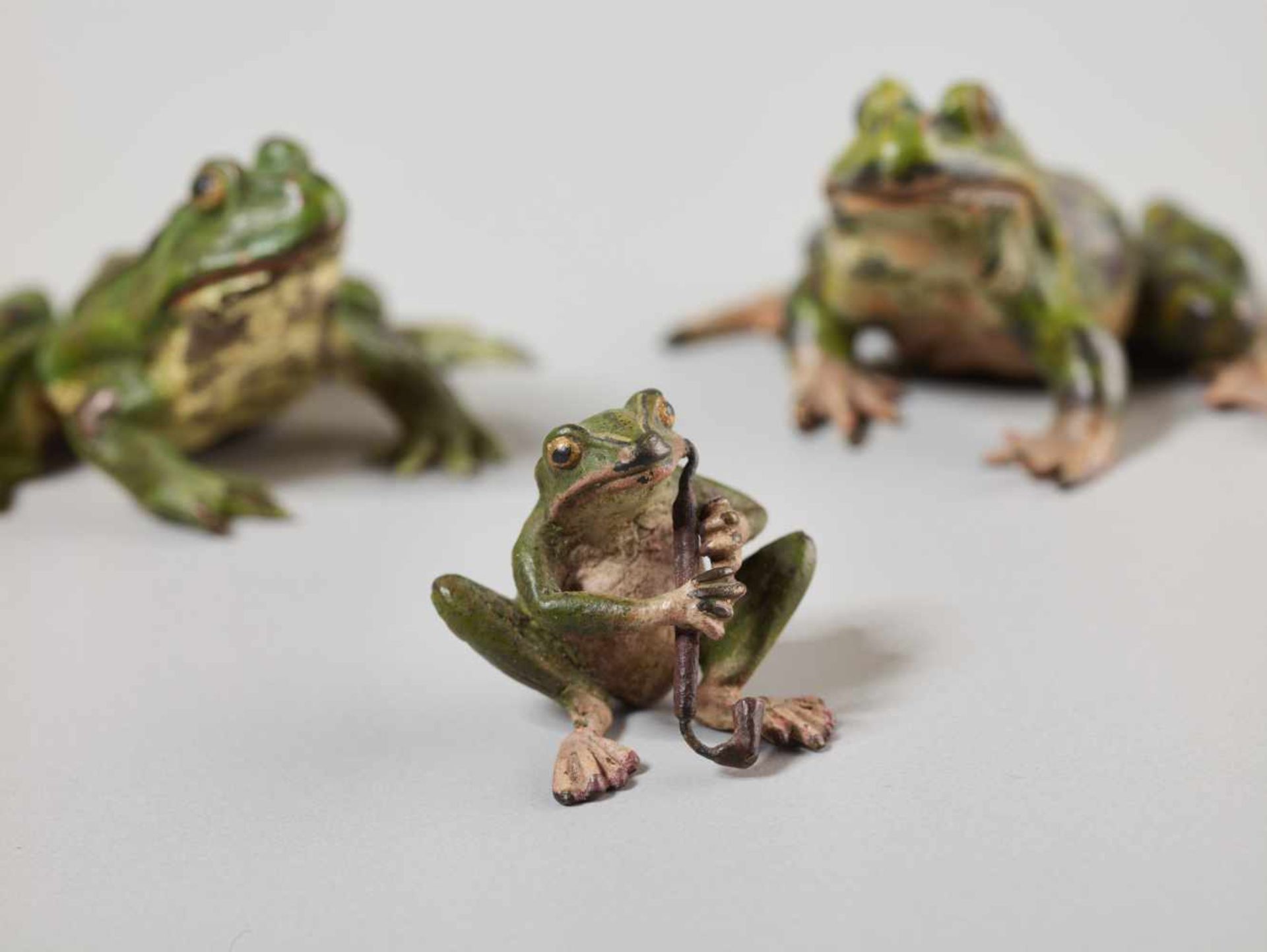 VIENNA BRONZE, GROUP WITH FOUR FROG FIGURES, 1920sCompany of Franz Xaver Bergmann (1861-1936) - Image 7 of 11