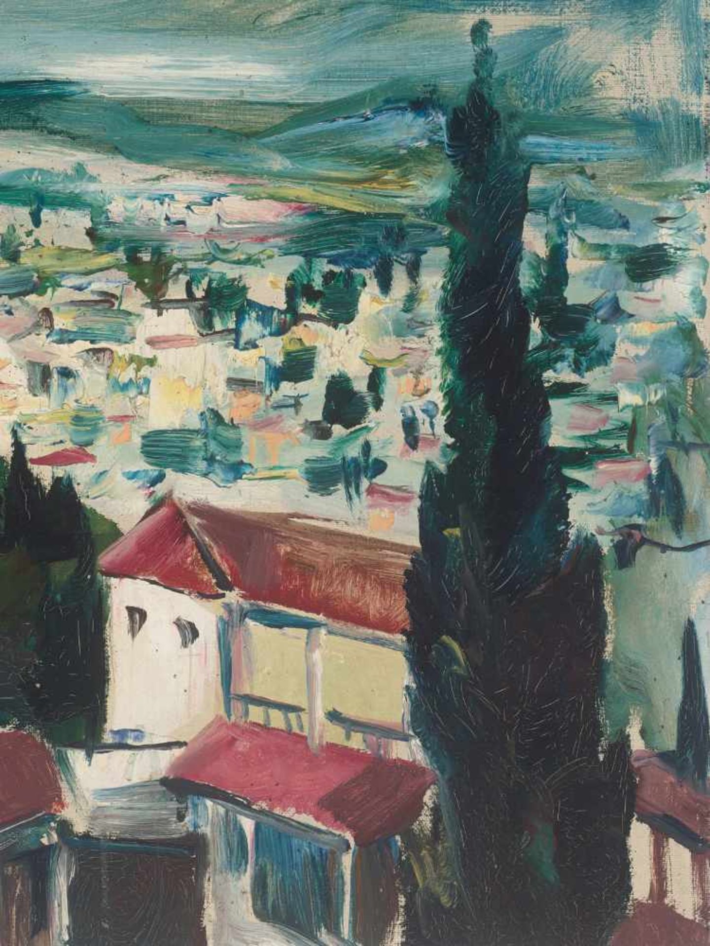 FRANZ HECKENDORF (1888-1962), OIL ON CANVAS ‘TOWNSCAPE’ 1925Franz Heckendorf (1888-1962)Oil on - Bild 5 aus 7