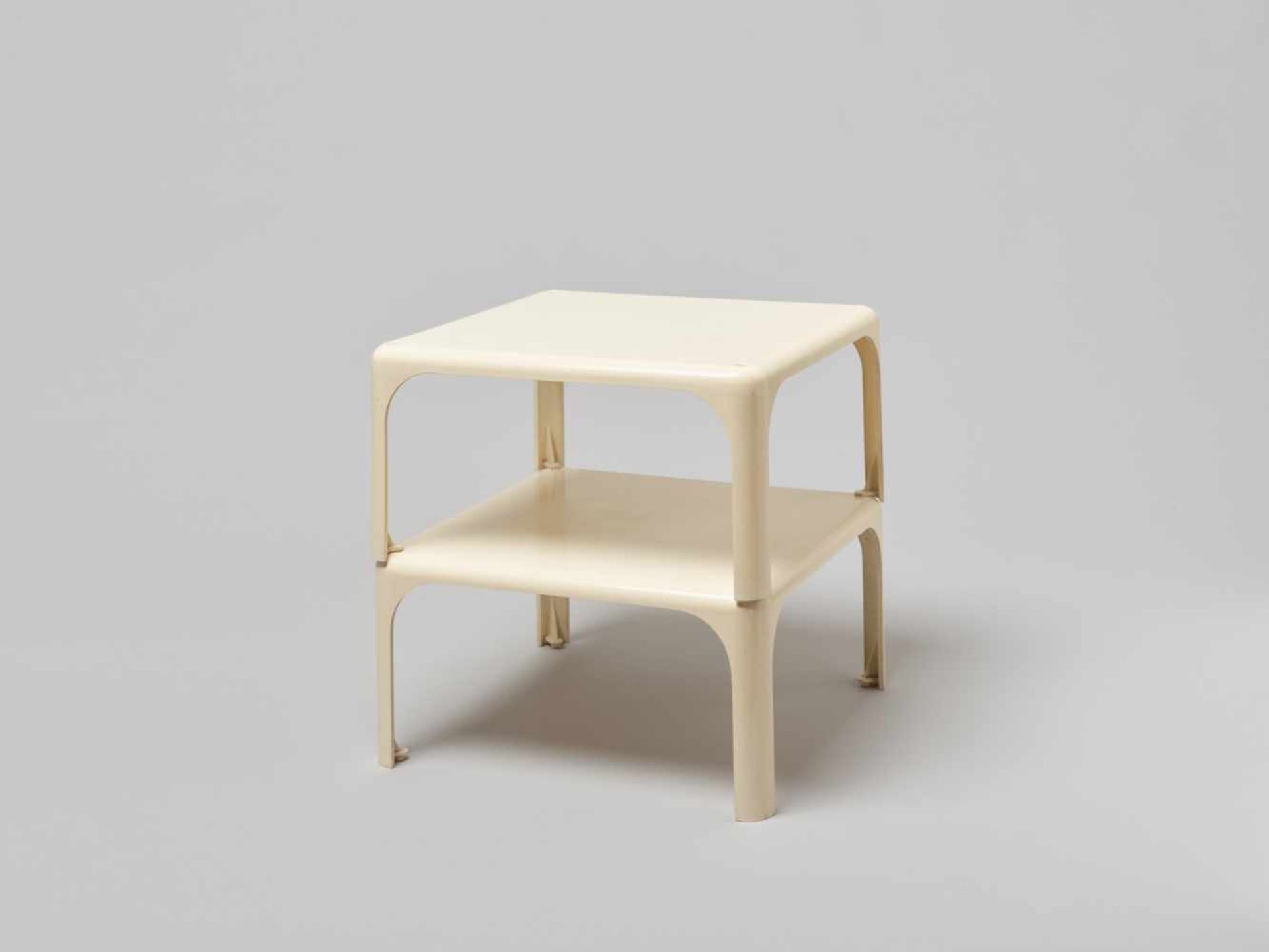 VICO MAGISTRETTI (1920-2006), TWO ARTEMIDE DEMETRIO 45 STACKING TABLES, 1966Vico Magistretti (1920-