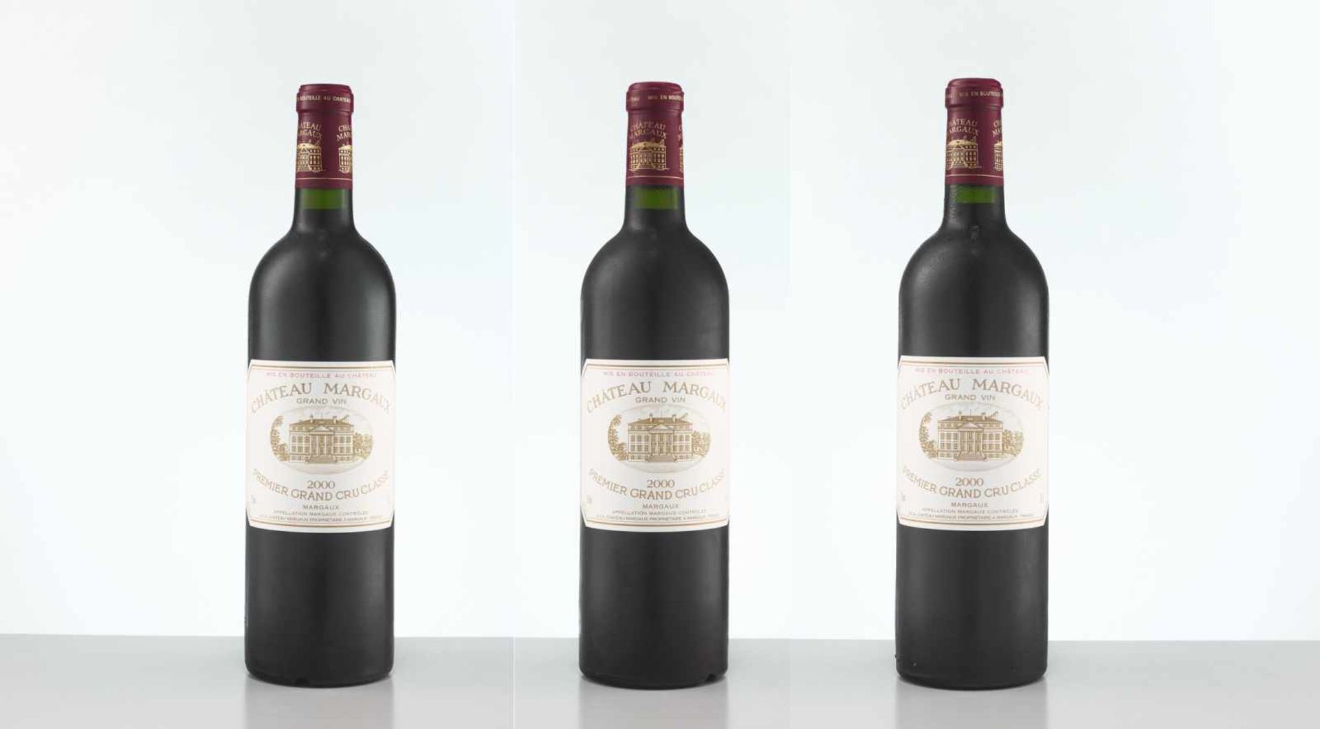 3 BOTTLES 2000 CHÂTEAU MARGAUXMargaux, Bordeaux/France2000Original filling quantity: 0.75 lFill