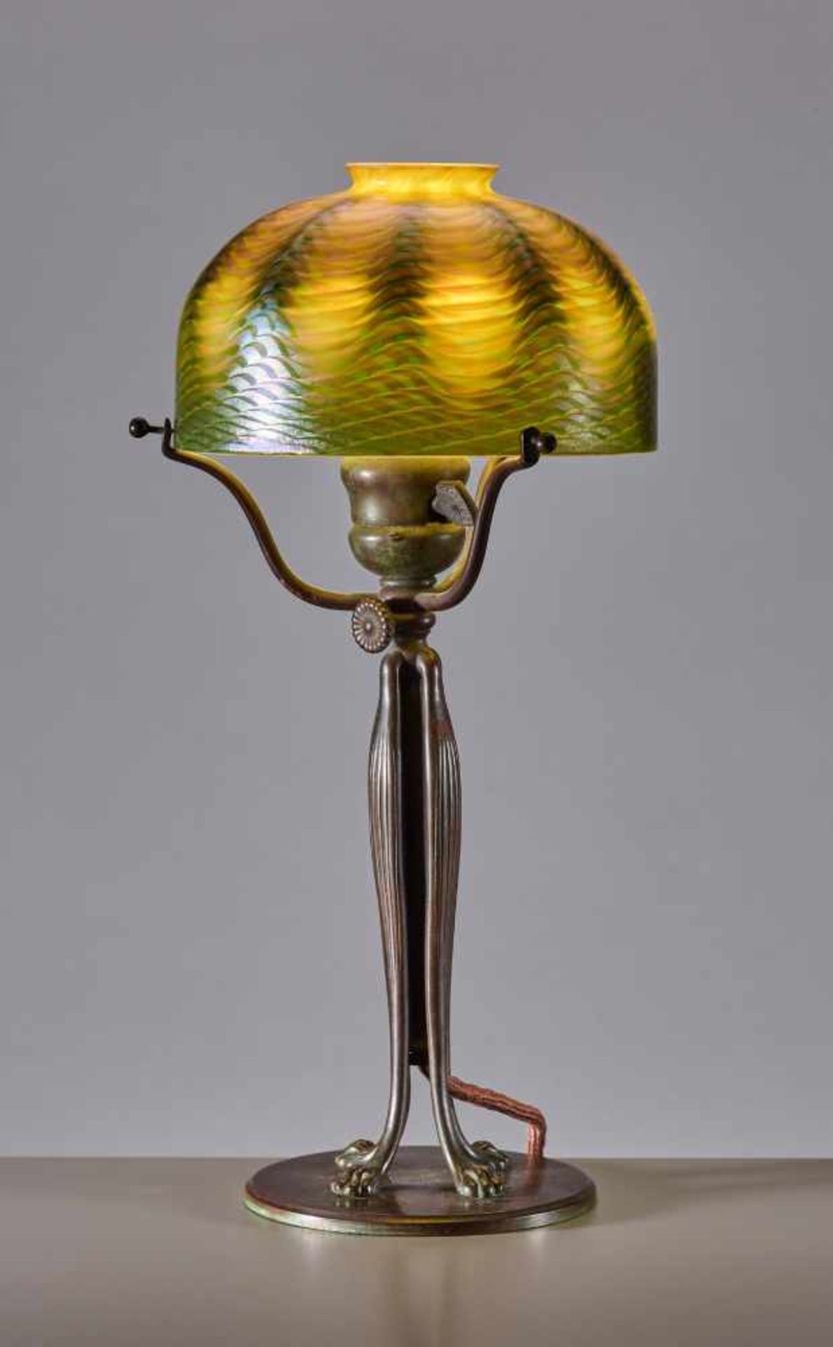 TIFFANY, FAVRILE TABLE LAMP, USA 1905Louis Comfort Tiffany (1848-1933) – American painter and
