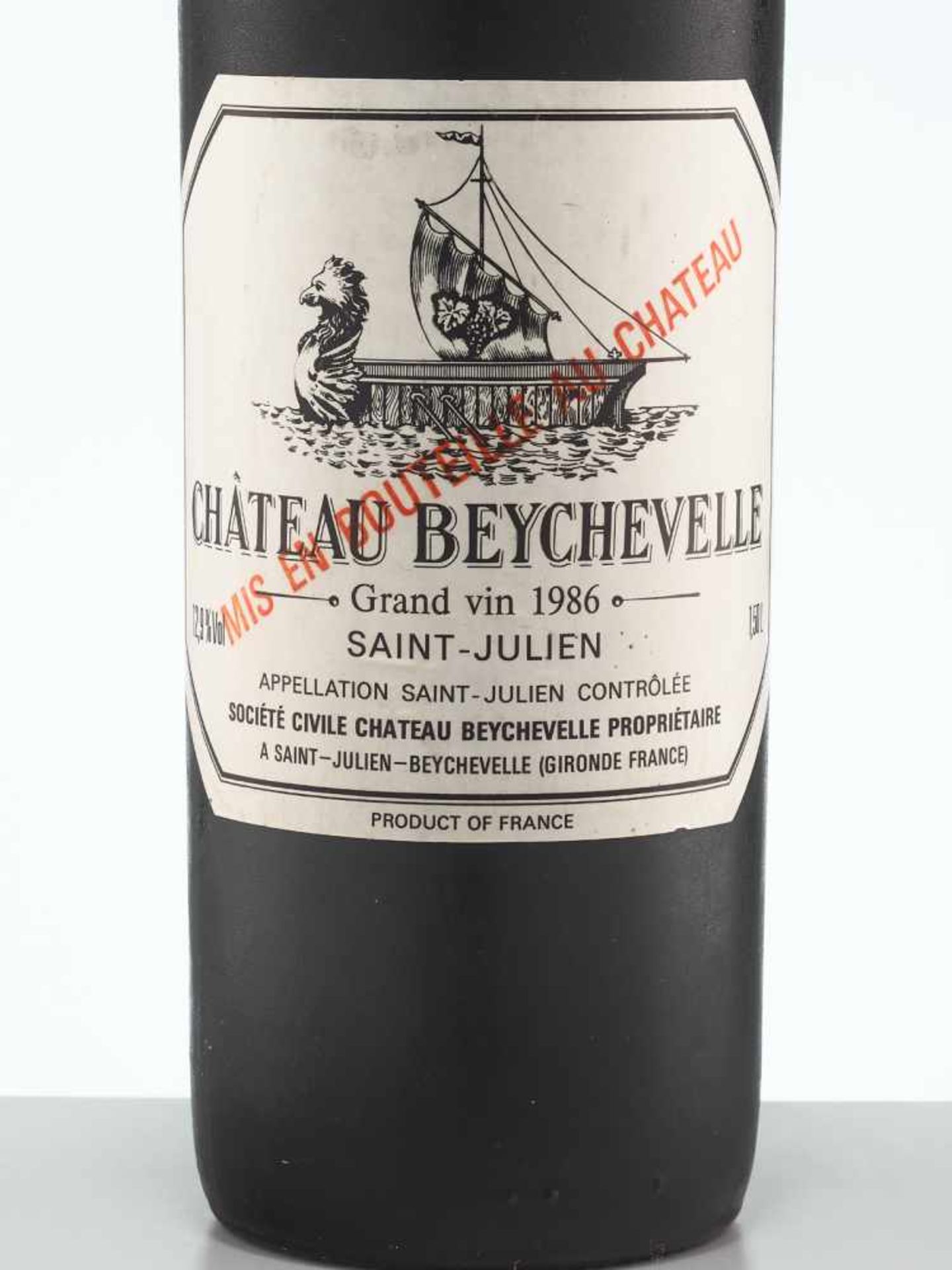 1 MAGNUM 1986 CHÂTEAU BEYCHEVELLE SAINT-JULIENSaint-Julien, Bordeaux/France1986Original filling - Bild 2 aus 4