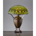 TIFFANY STUDIOS, TABLE LAMP ‘POMEGRANATE’, USA 1900 Tiffany Studios, New YorkBronze, brown patina,