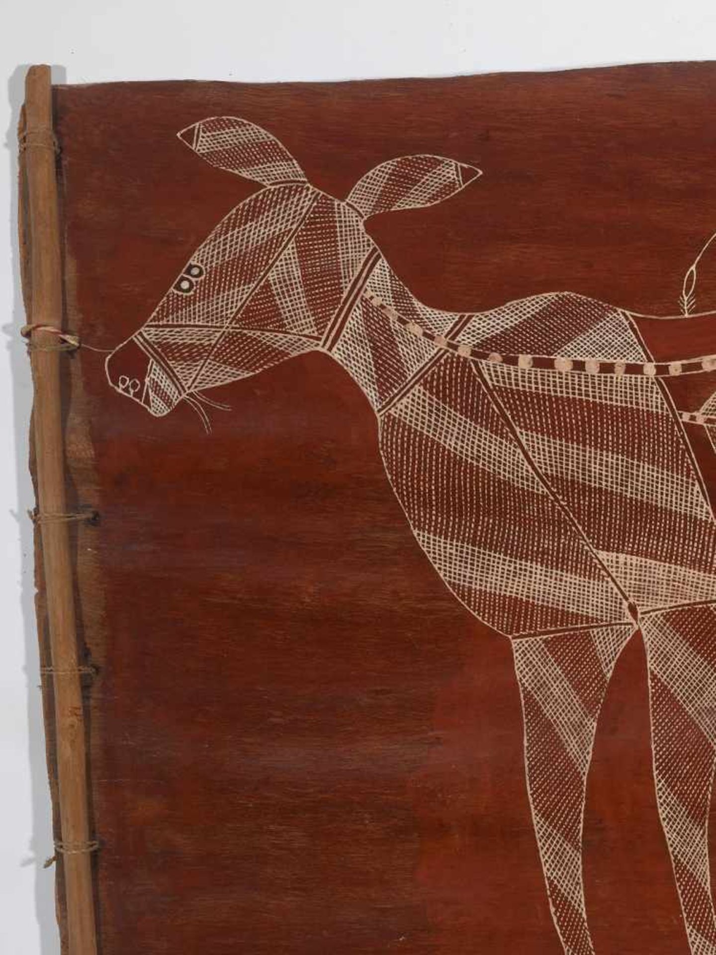 DICK NGULEINGULEI (1928-1988), BARK PAINTING ‘TOTEM KANGAROO’Dick Nguleingulei (1920-1988)Bark, - Image 4 of 7