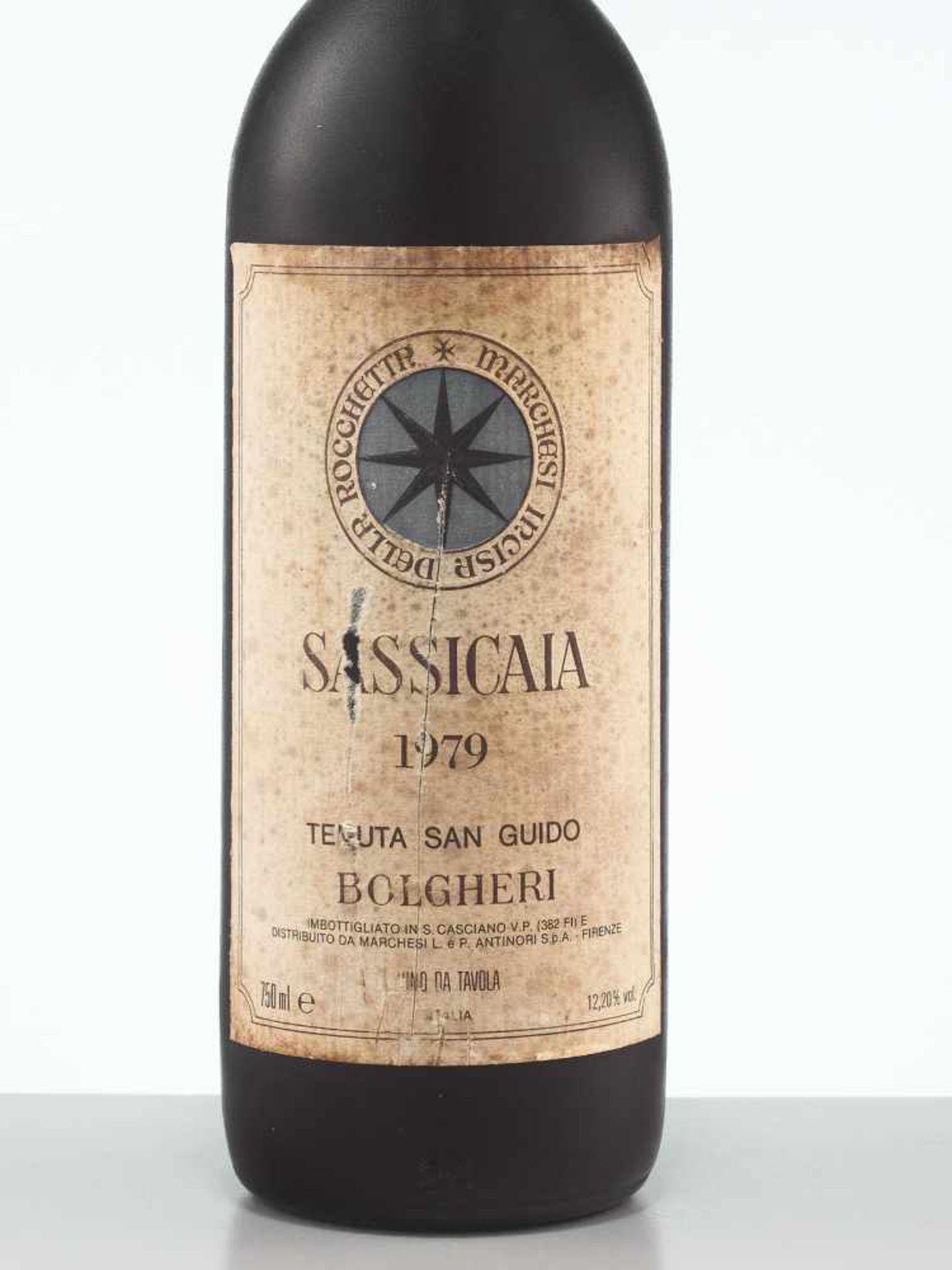 2 BOTTLES 1979 TENUTA SAN GUIDO SASSICAIABolgheri, Tuscany/Italy1979Original filling quantity: 0. - Image 3 of 9