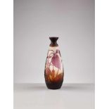 ÉMILE GALLÉ (1846-1904), CAMEO GLASS VASE WITH FUCHSIASÉmile Gallé (1846-1904), NancyMultilayered