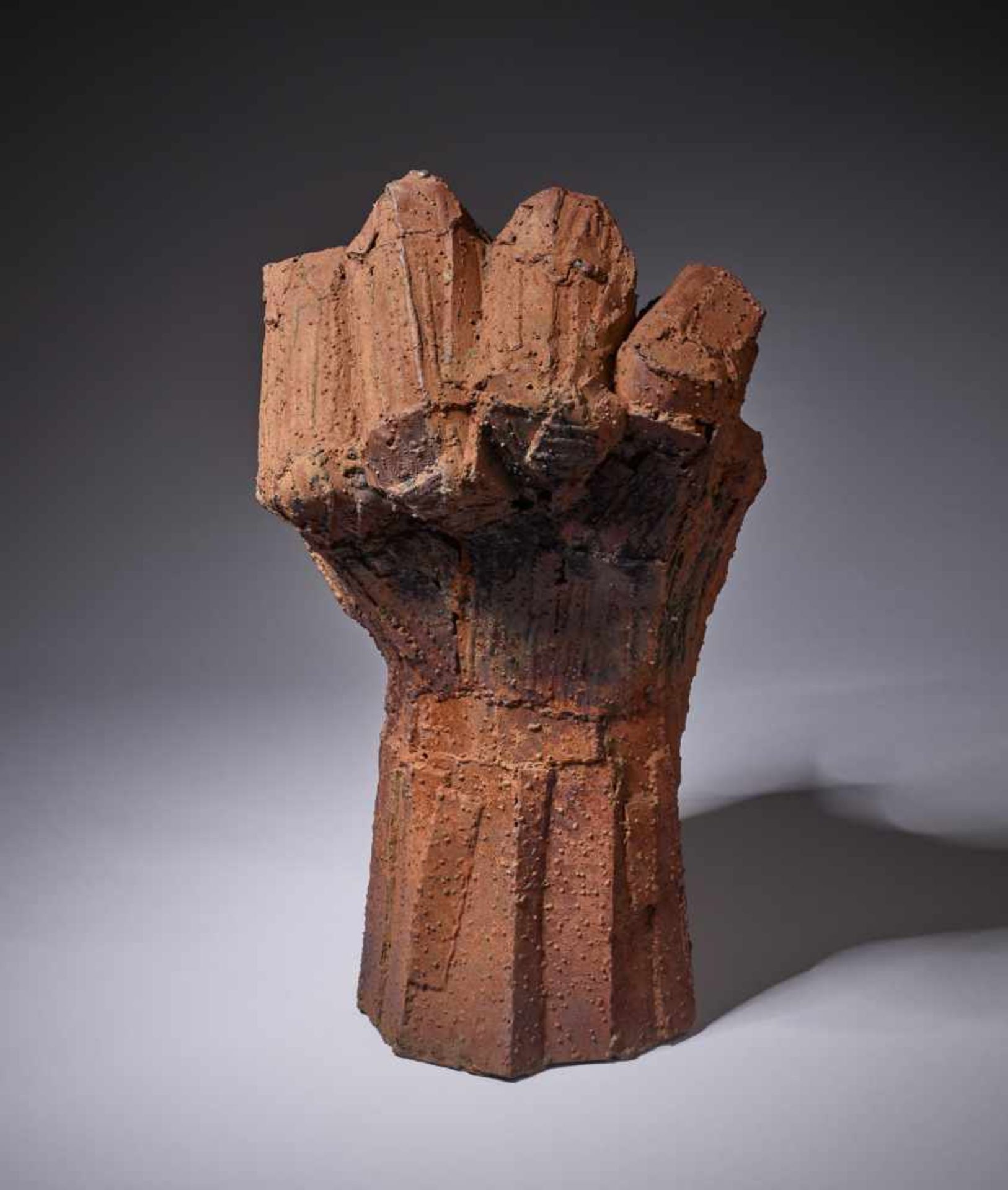 HANS GEORG DAMM (born 1930), MONUMENTAL WELDED SCULPTURE ‘WORKER’S FIST’Hans Georg Damm (born - Image 6 of 8