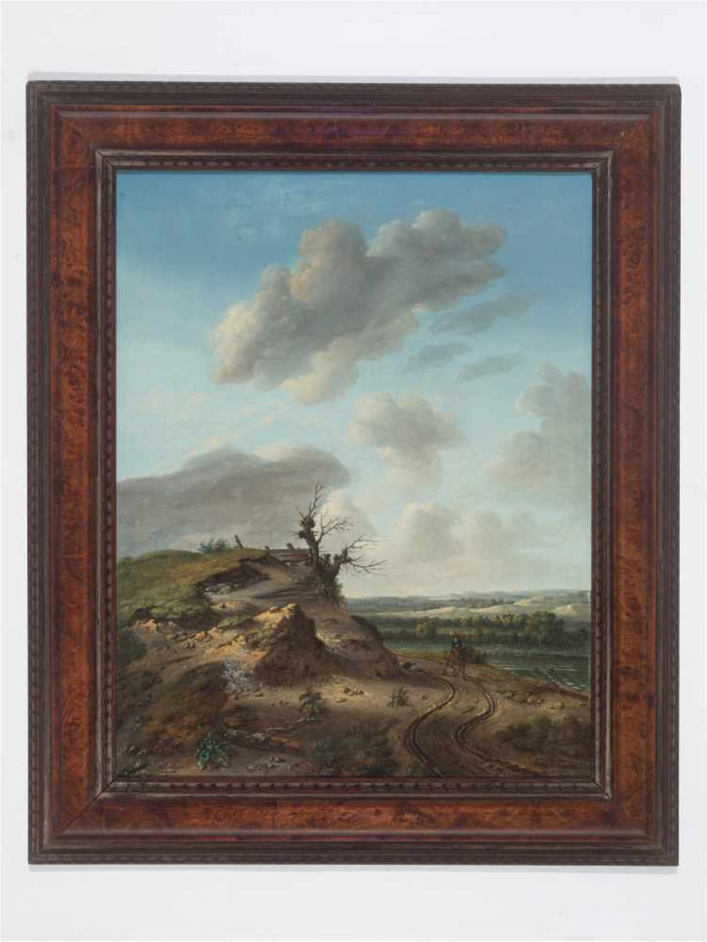 JAN WIJNANTS (c. 1632-1684), OIL ON CANVAS ‘LANDSCAPE WITH A BLEAK DUNE’Jan Wijnants (around 1632- - Image 2 of 6