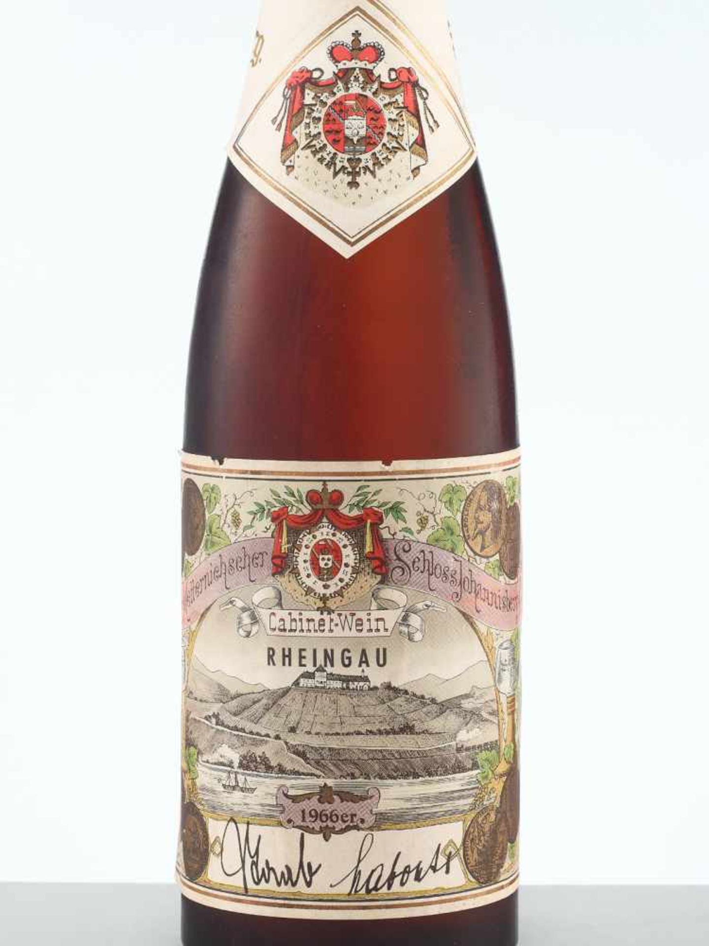 2 HALF BOTTLES 1966 SCHLOSS JOHANNISBERGER ROSALACK RIESLING EISWEIN-AUSLESEGeisenheim, Rheingau/ - Image 2 of 9