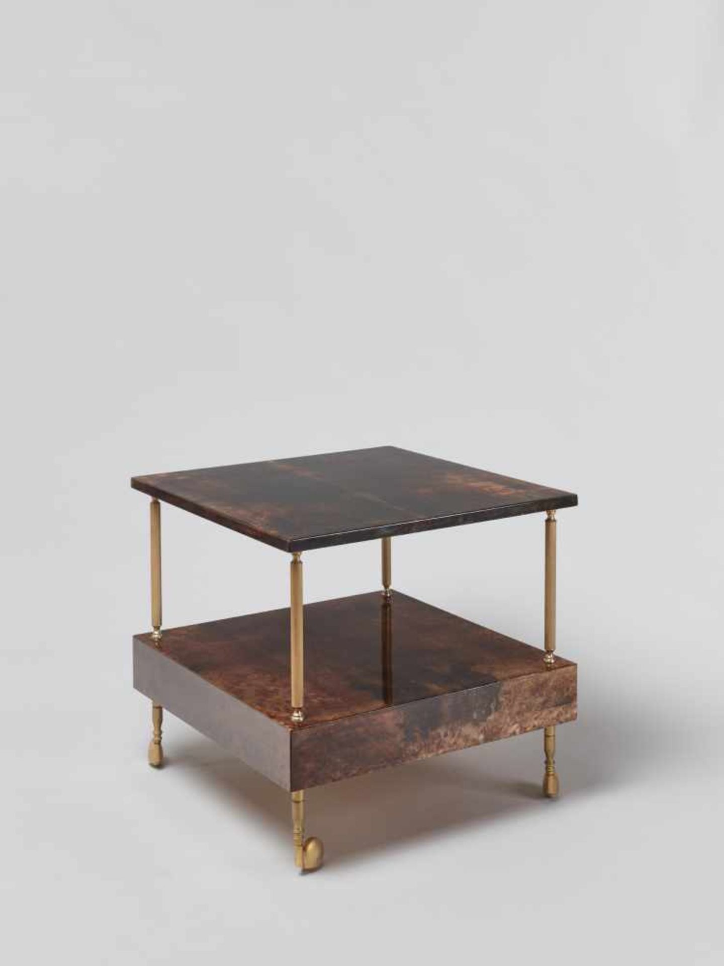 ALDO TURA (1909-1963), MOBILE NIGHTSTAND WITH DRAWER, 1960sAldo Tura (1909-1963) – Italian - Image 6 of 9