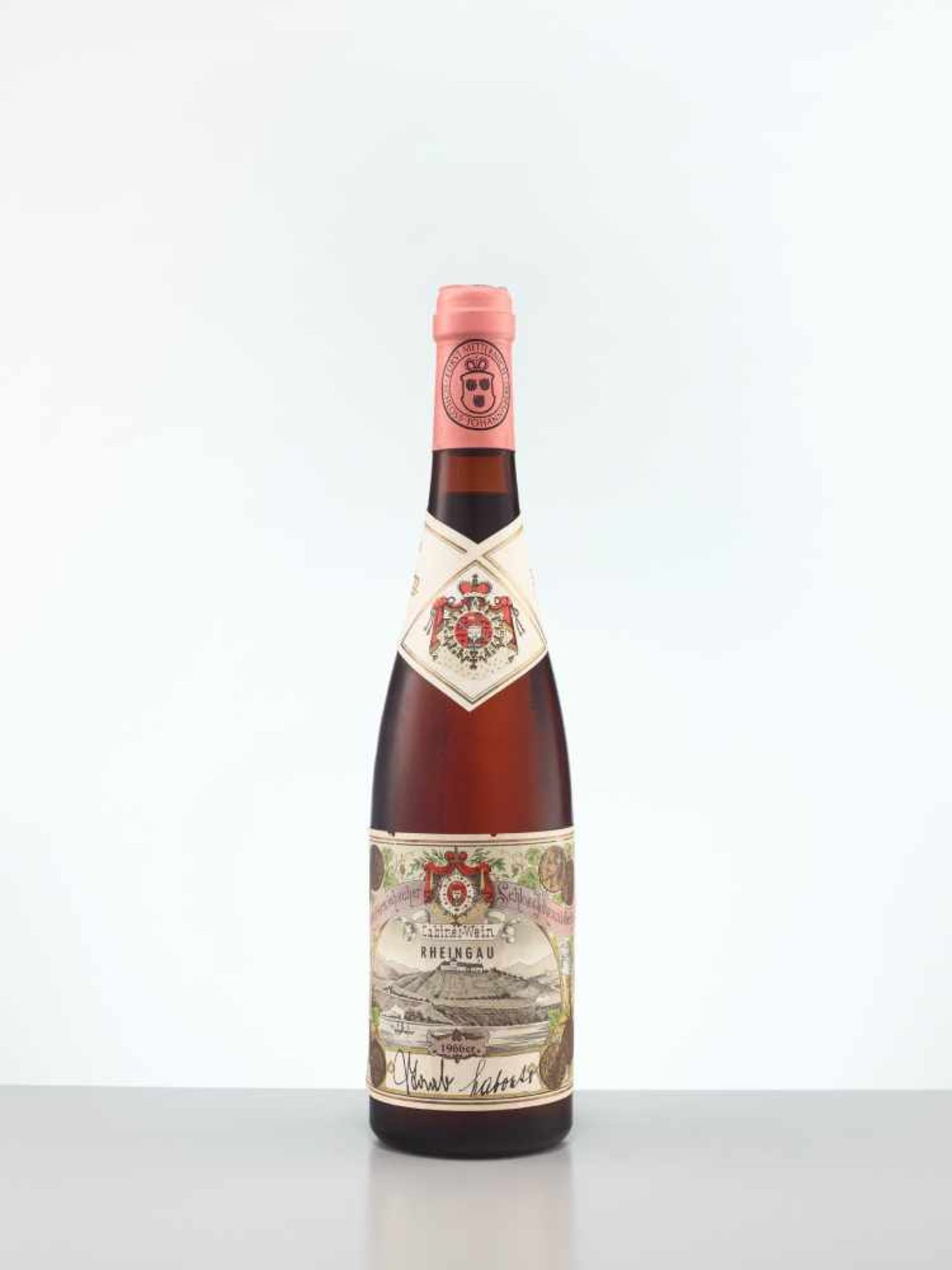 2 HALF BOTTLES 1966 SCHLOSS JOHANNISBERGER ROSALACK RIESLING EISWEIN-AUSLESEGeisenheim, Rheingau/ - Image 8 of 9