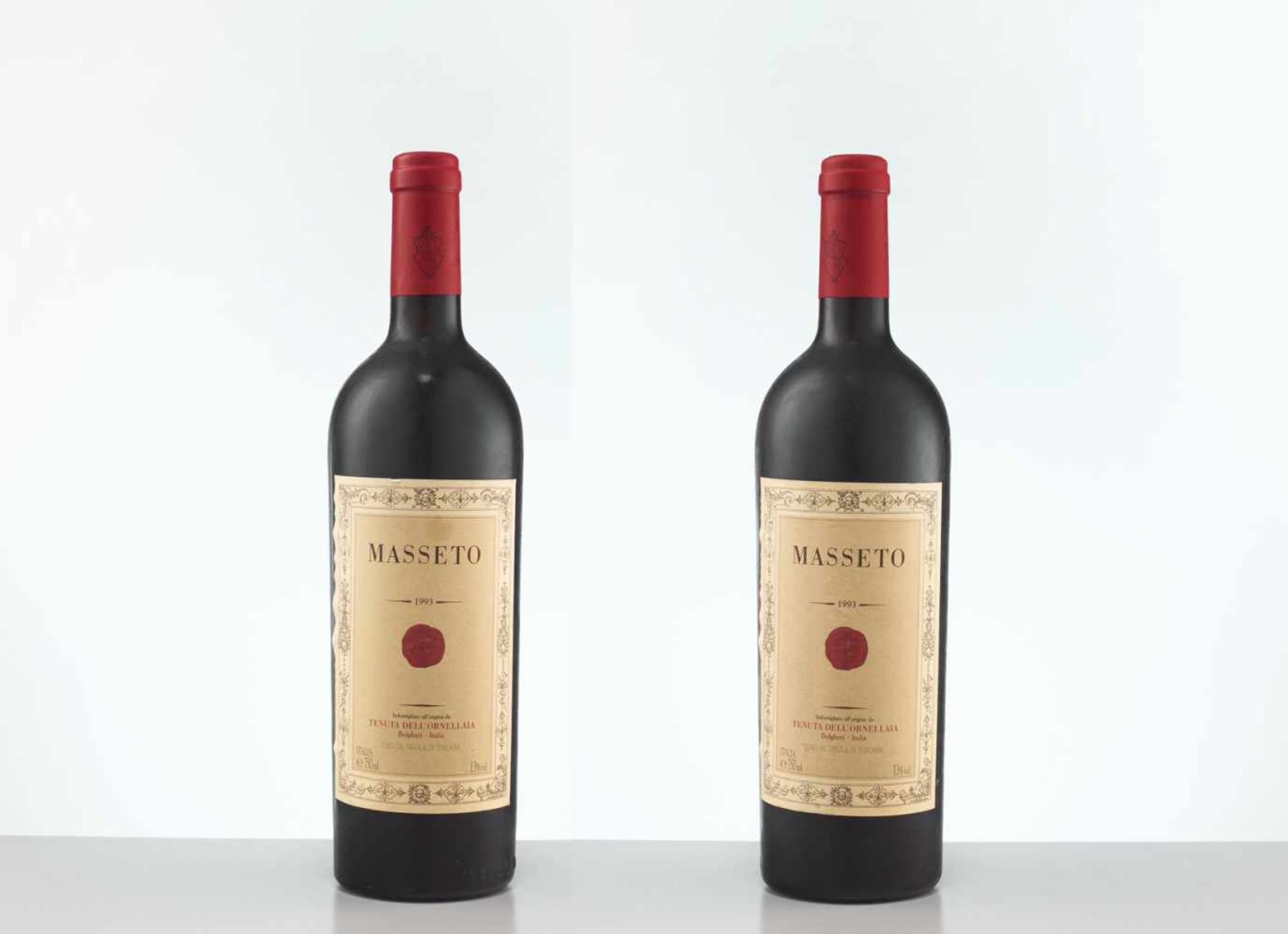 2 BOTTLES 1993 TENUTA DELL’ORNELLAIA MASSETOBolgheri, Tuscany/Italy1993Original filling quantity: