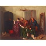 JOSEF DANHAUSER (1805-1840), OIL ON CANVAS ‘BUSTED!‘Josef Danhauser (1805-1845)Oil on canvas,