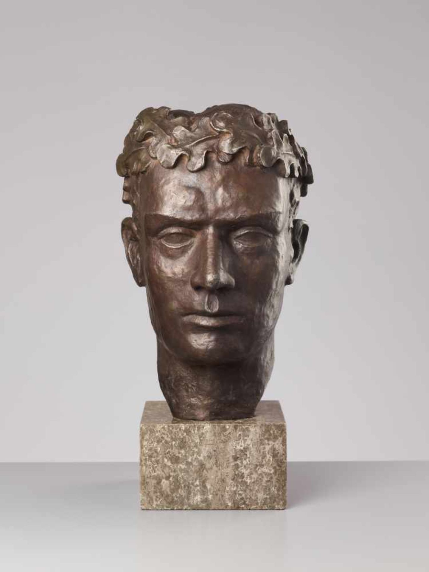 EJNAR HANSEN (1884-1965), SCULPTURE ‘MALE HEAD’, USA 1943Ejnar Hansen (1884-1965) – Danish- - Image 7 of 7