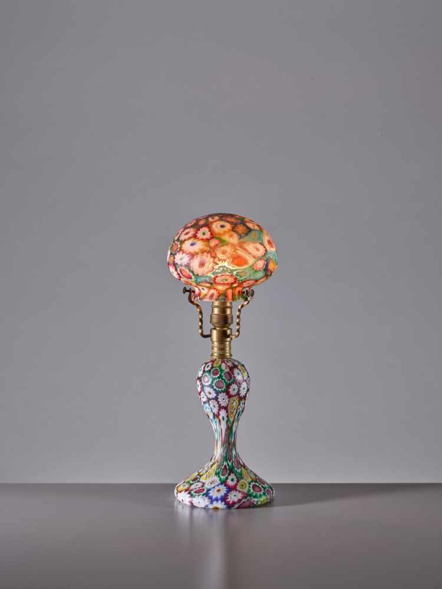 FRATELLI TOSO, MURANO MILLEFIORI GLASS LAMP, 1950sFratelli Toso – Glass manufactory on the island