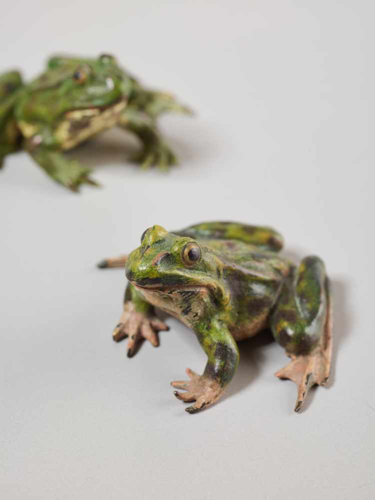 VIENNA BRONZE, GROUP WITH FOUR FROG FIGURES, 1920sCompany of Franz Xaver Bergmann (1861-1936) - Image 8 of 11