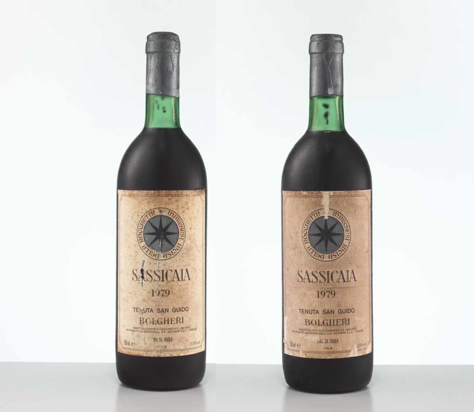 2 BOTTLES 1979 TENUTA SAN GUIDO SASSICAIABolgheri, Tuscany/Italy1979Original filling quantity: 0.