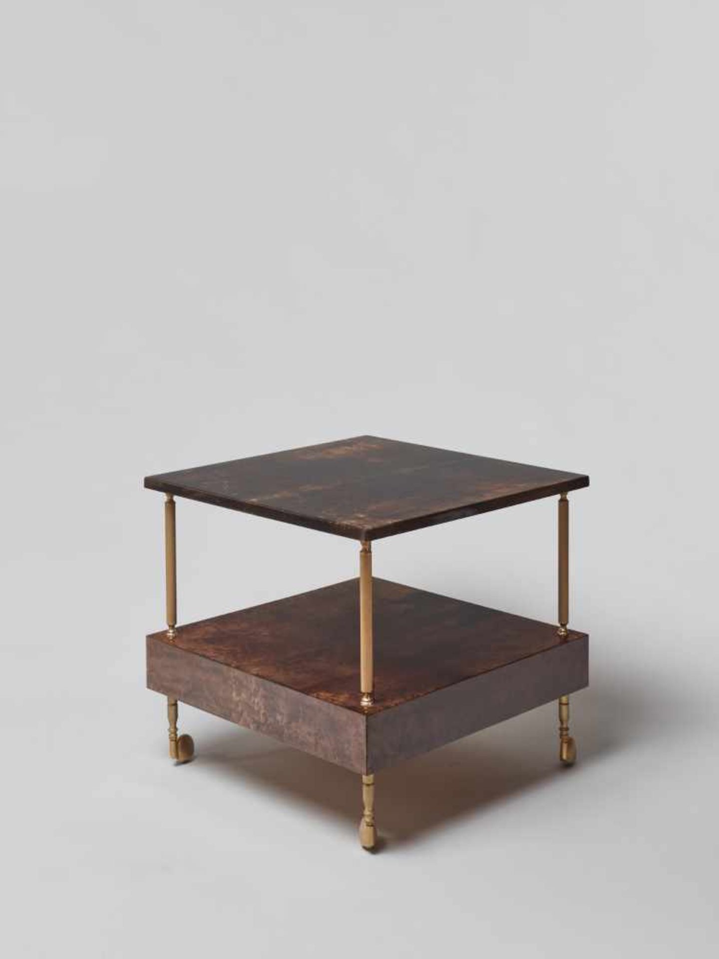 ALDO TURA (1909-1963), MOBILE NIGHTSTAND WITH DRAWER, 1960sAldo Tura (1909-1963) – Italian - Image 5 of 9