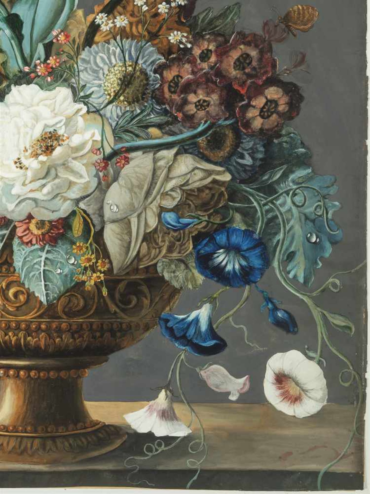 FLOWER PAINTER FROM THE CIRCLE OF THE VIENNA PORCELAIN MANUFACTORY, AROUND 1840AnonymousGouache on - Bild 7 aus 9