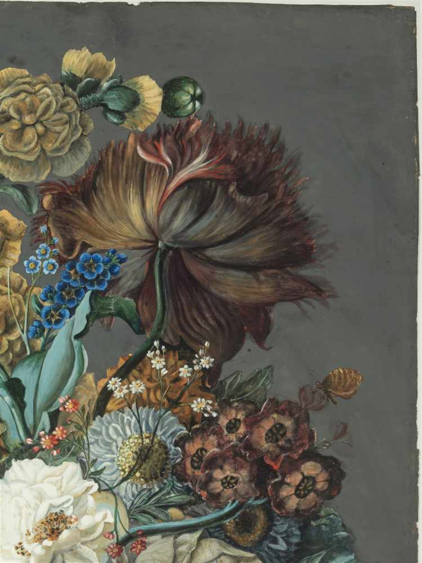 FLOWER PAINTER FROM THE CIRCLE OF THE VIENNA PORCELAIN MANUFACTORY, AROUND 1840AnonymousGouache on - Bild 6 aus 9