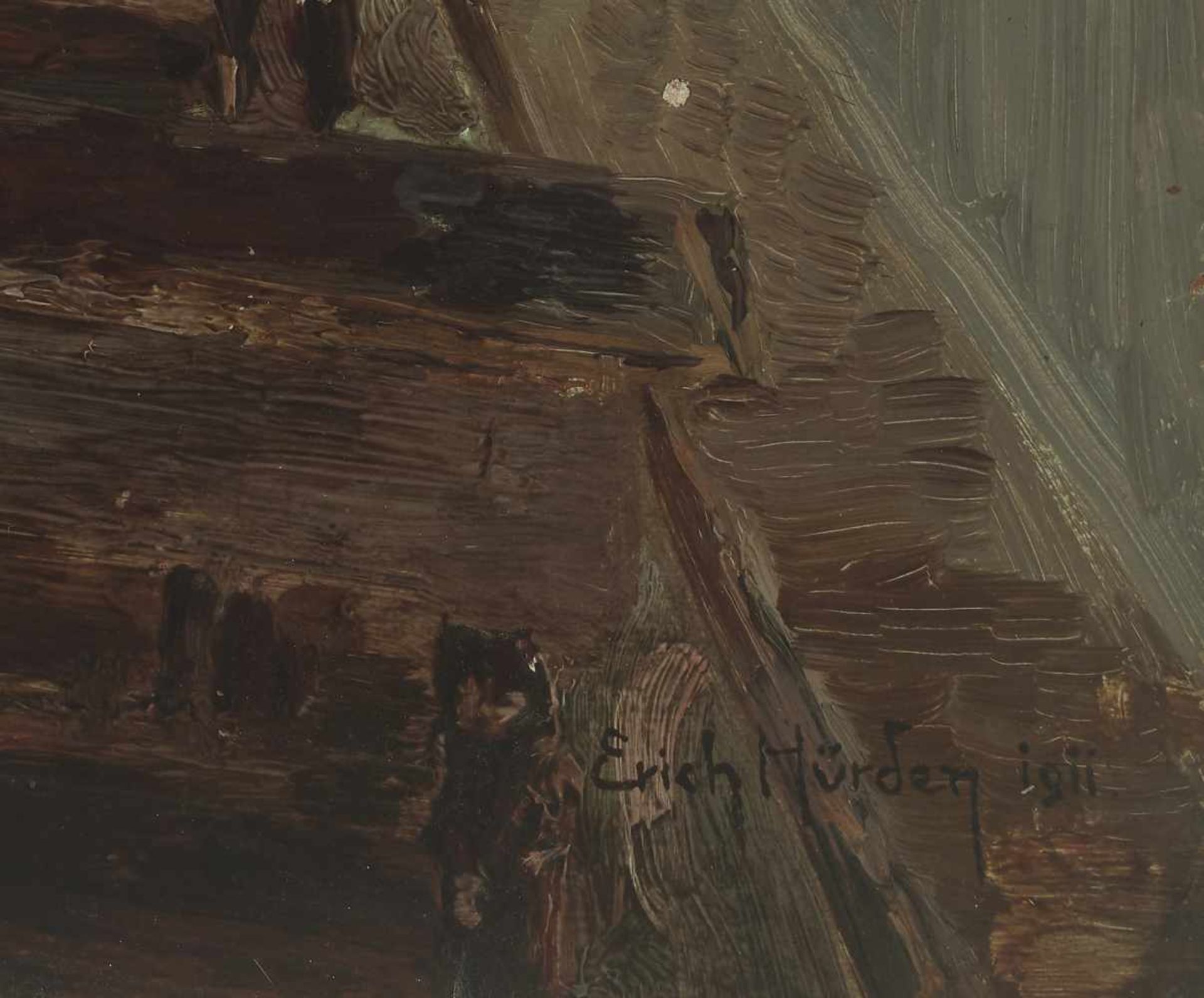 ERICH HLAVACEK-HÜRDEN (1884-1969), OIL ON CARDBOARD ‘CHIESA DELLA MADONNA NEVE’Erich Hlavacek-Hürden - Image 2 of 6
