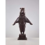 AUGUST GAUL (1869-1921), BRONZE STANDING BEAR, 1914August Gaul (1869-1921) – German animal
