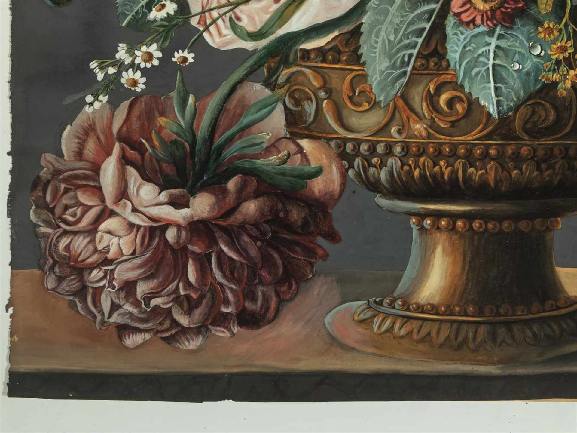 FLOWER PAINTER FROM THE CIRCLE OF THE VIENNA PORCELAIN MANUFACTORY, AROUND 1840AnonymousGouache on - Bild 3 aus 9
