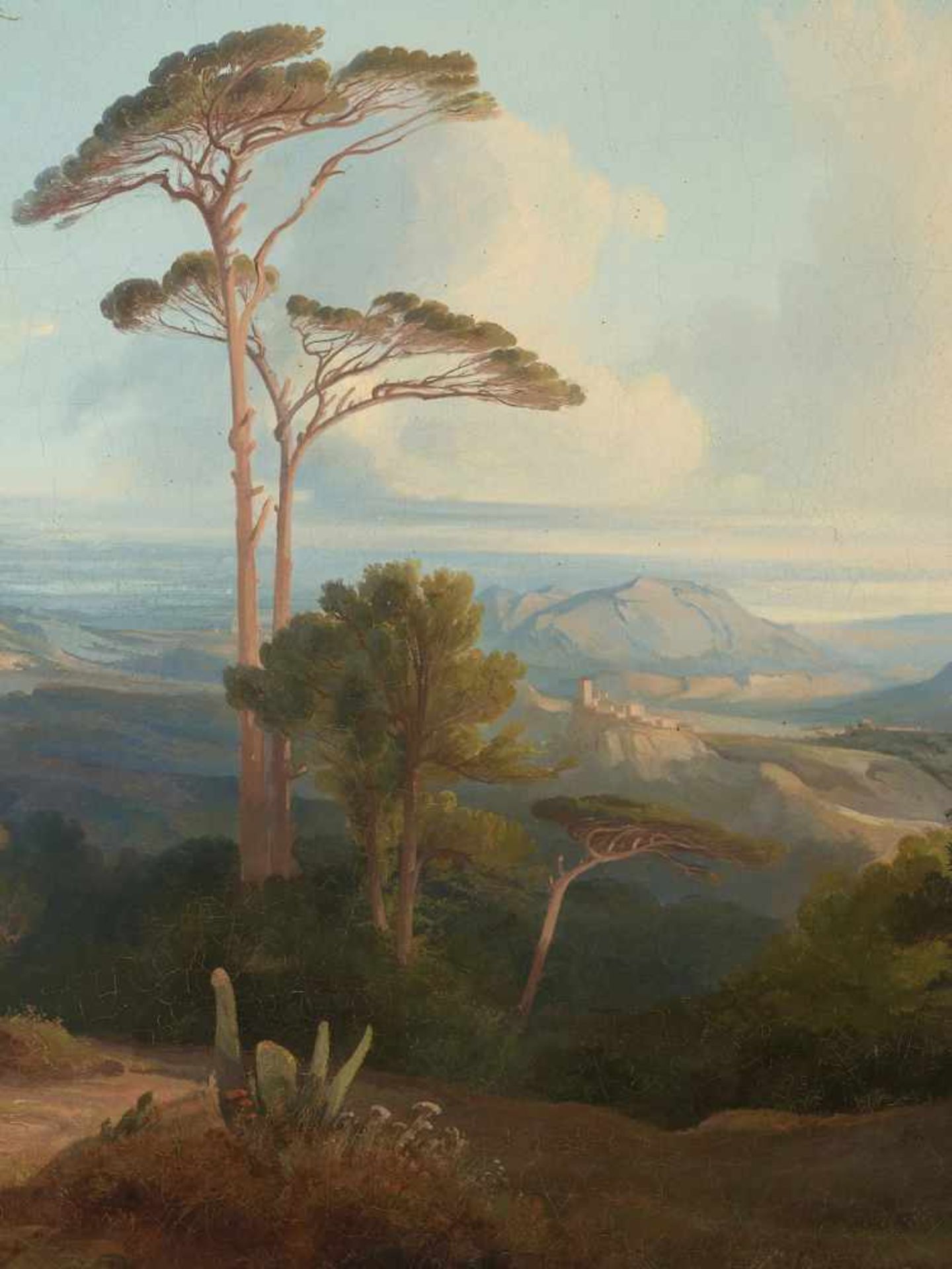 PETER CONRAD SCHREIBER (1816-1894), OIL ON CANVAS ‘ITALIAN LANDSCAPE‘ Peter Conrad Schreiber (1816- - Image 8 of 9