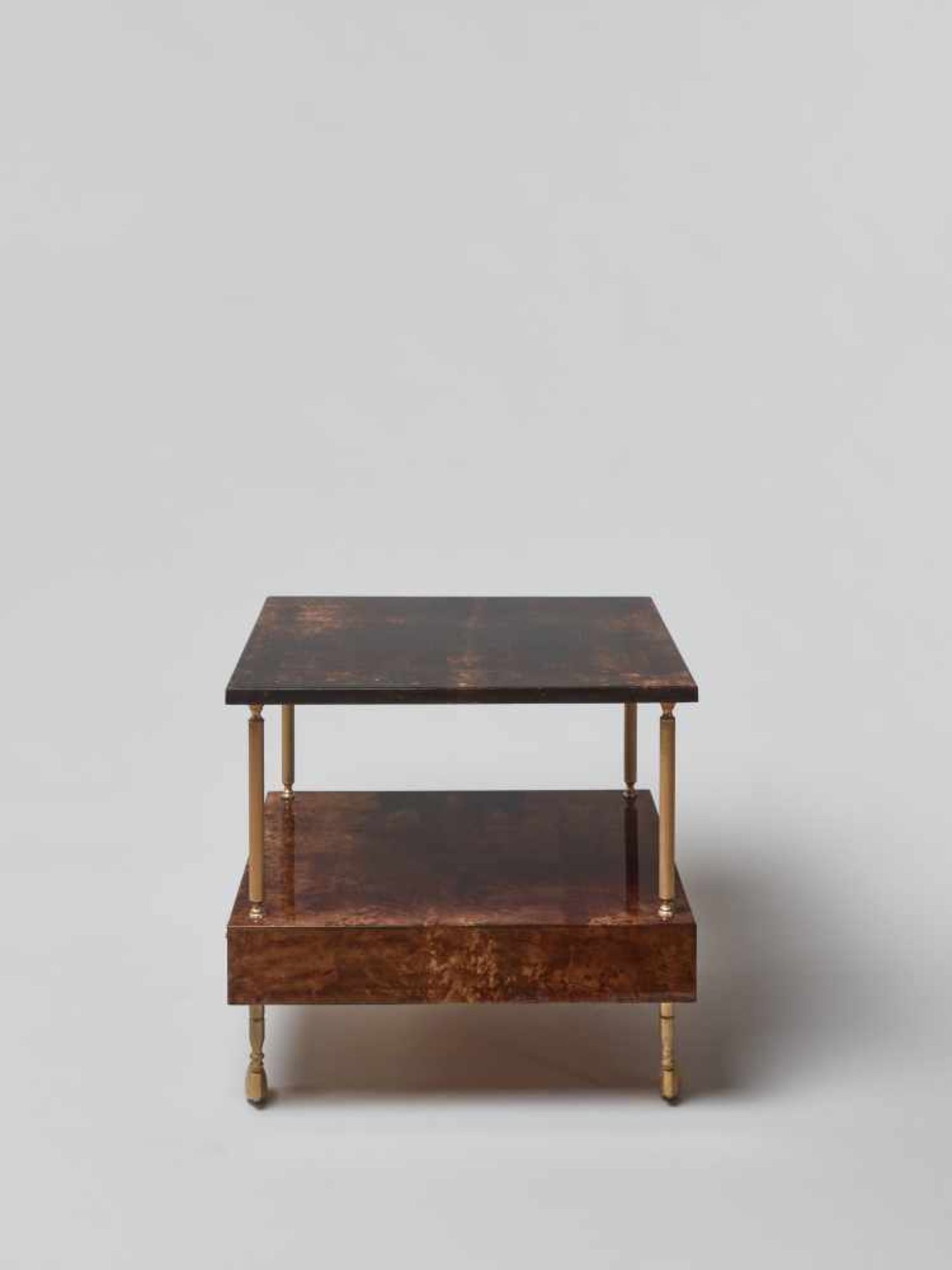 ALDO TURA (1909-1963), MOBILE NIGHTSTAND WITH DRAWER, 1960sAldo Tura (1909-1963) – Italian - Image 4 of 9