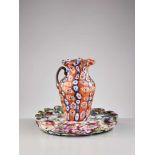 FRATELLI TOSO, MURANO MILLEFIORI TRAY AND SMALL JUG, 1950sFratelli Toso – Glass manufactory on the