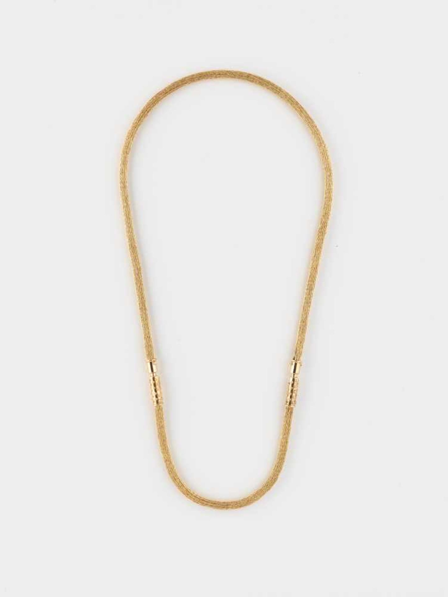 OTTO JAKOB (b. 1951), 18 CARAT GOLD HAND WOVEN FOXTAIL CHAIN WITH EXTENSION, 1987Germany1987, - Image 6 of 6