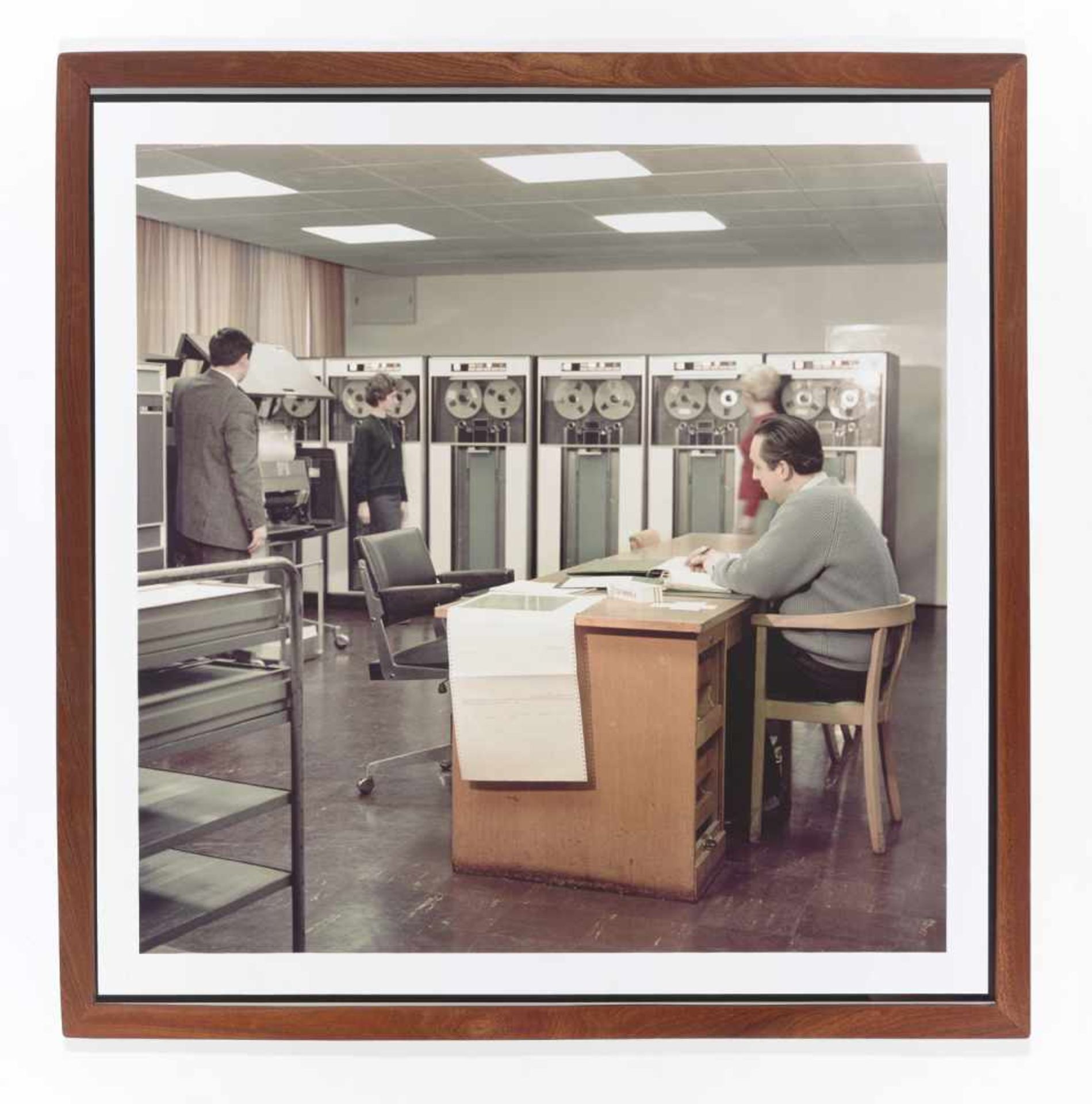 JOSEF HEINRICH DARCHINGER (1925-2013), LARGE PHOTOGRAPH ‘QUELLE HEADQUARTERS WITH IBM COMPUTER