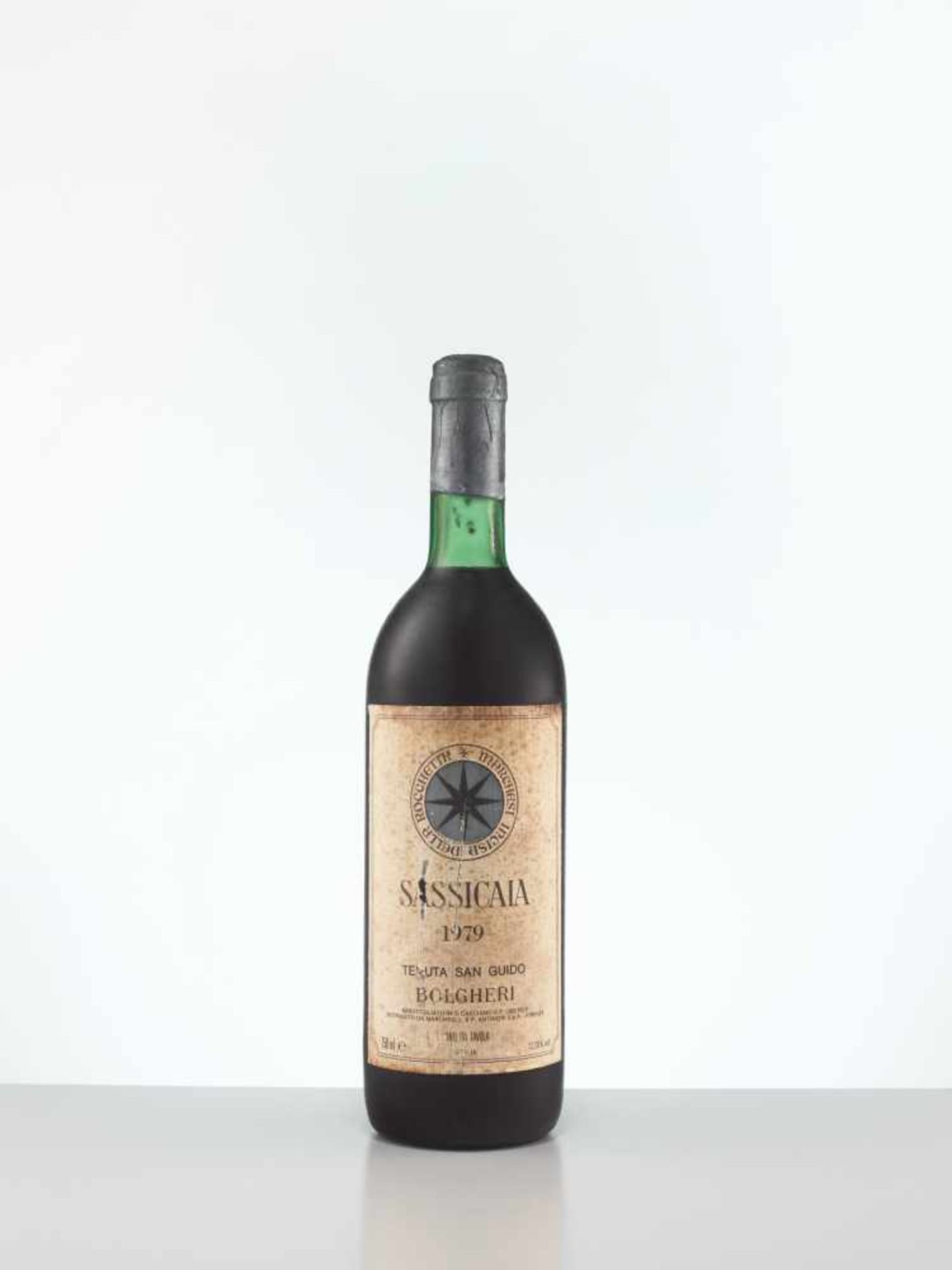 2 BOTTLES 1979 TENUTA SAN GUIDO SASSICAIABolgheri, Tuscany/Italy1979Original filling quantity: 0. - Image 2 of 9