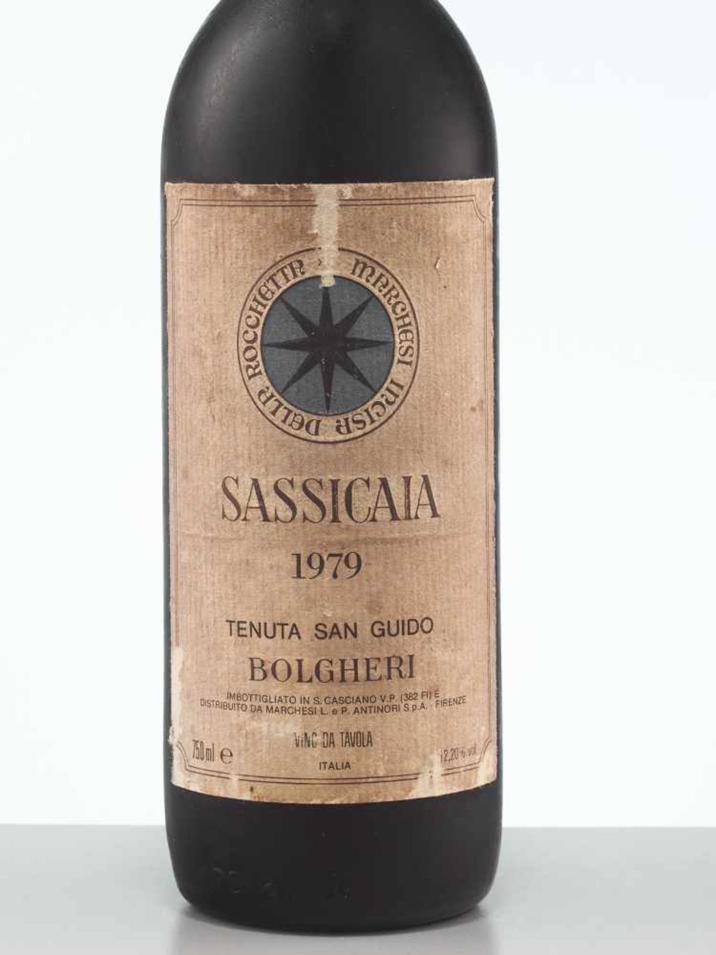 2 BOTTLES 1979 TENUTA SAN GUIDO SASSICAIABolgheri, Tuscany/Italy1979Original filling quantity: 0. - Image 7 of 9