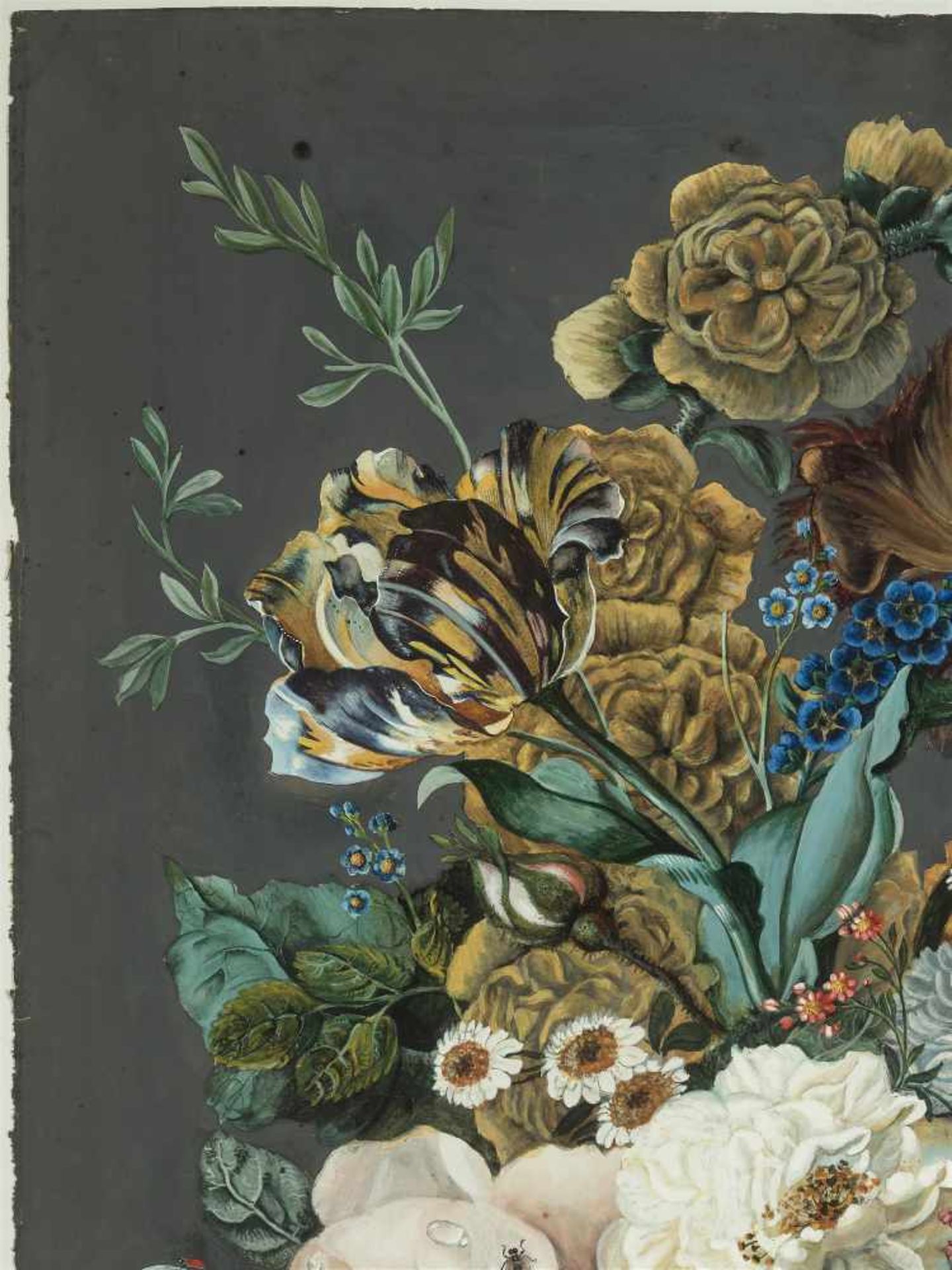 FLOWER PAINTER FROM THE CIRCLE OF THE VIENNA PORCELAIN MANUFACTORY, AROUND 1840AnonymousGouache on - Bild 4 aus 9
