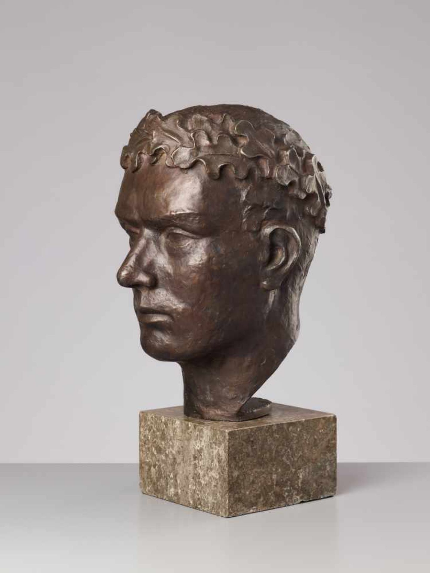 EJNAR HANSEN (1884-1965), SCULPTURE ‘MALE HEAD’, USA 1943Ejnar Hansen (1884-1965) – Danish- - Image 4 of 7