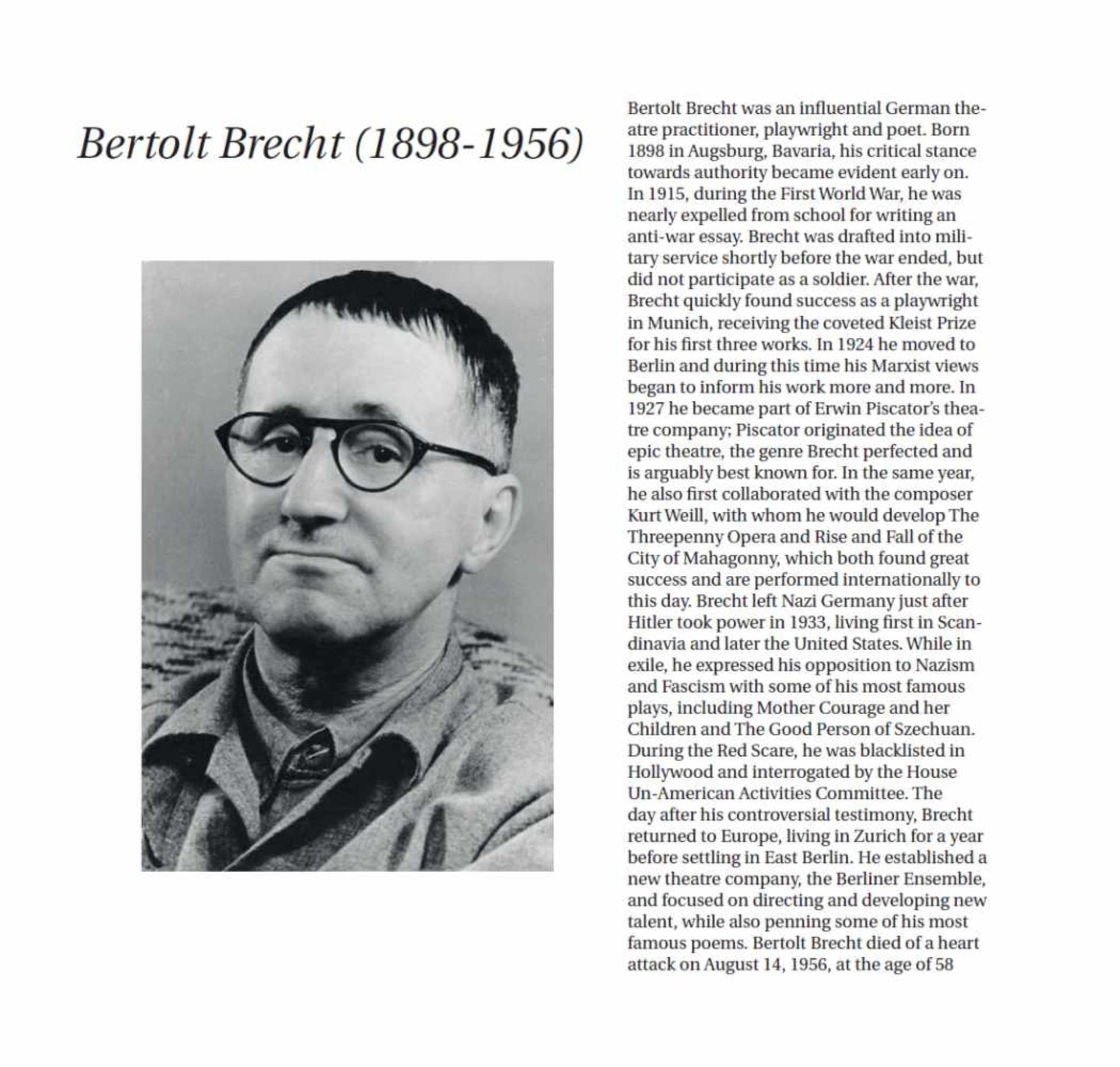 BERTOLT BRECHT (1898-1956) – DIRECTOR’S CHAIR FROM BERLIN THEATER, 1928Wood, linen, iron hinges, - Image 6 of 6