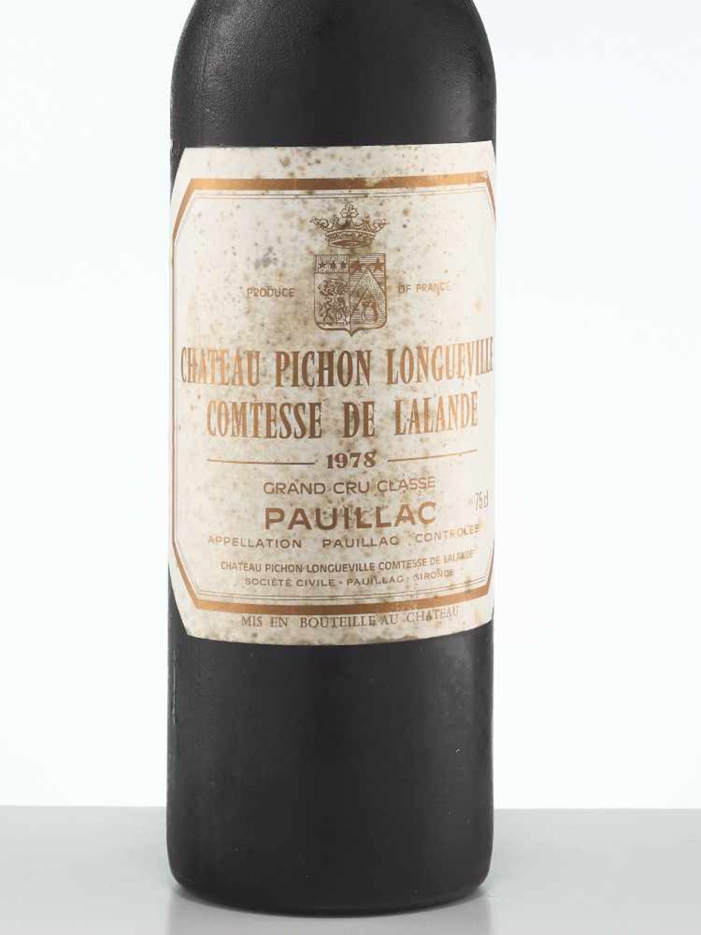 1 BOTTLE 1978 CHÂTEAU PICHON-LALANDE PAUILLACPauillac, Bordeaux/France1978Original filling quantity: - Image 2 of 4