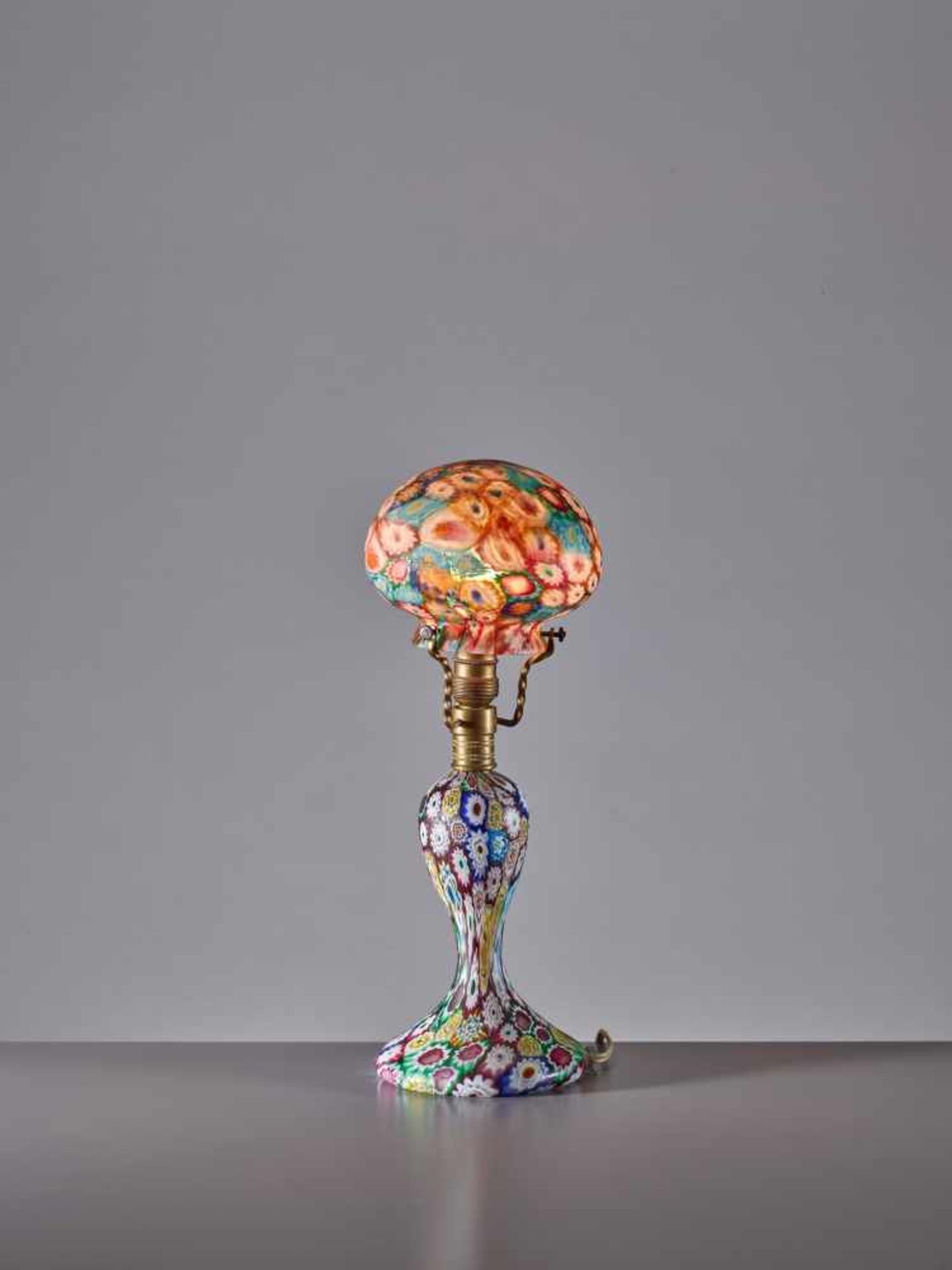 FRATELLI TOSO, MURANO MILLEFIORI GLASS LAMP, 1950sFratelli Toso – Glass manufactory on the island - Image 2 of 6