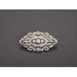 A MAGNIFICENT ART DECO PLATINUM BROOCH WITH 9 CARATS OF DIAMONDSFranceafter 1930, hallmark ‘BCSGD’