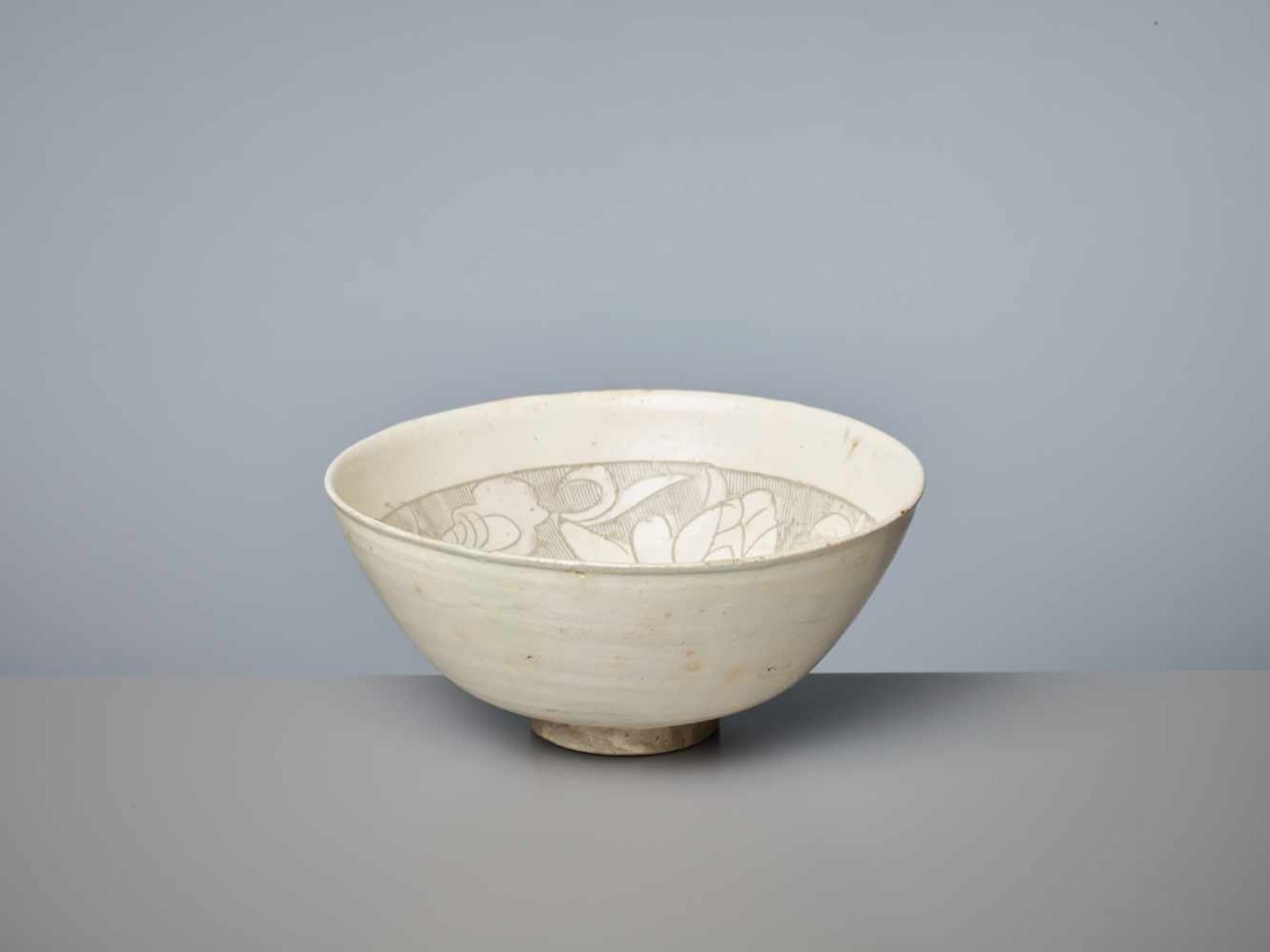 A CIZHOU ‘LOTUS AND CHRYSANTHEMUM’ SGRAFFIATO BOWL, 13TH – 14TH CENTURY PUBLISHED: Song Ceramics, - Image 4 of 8