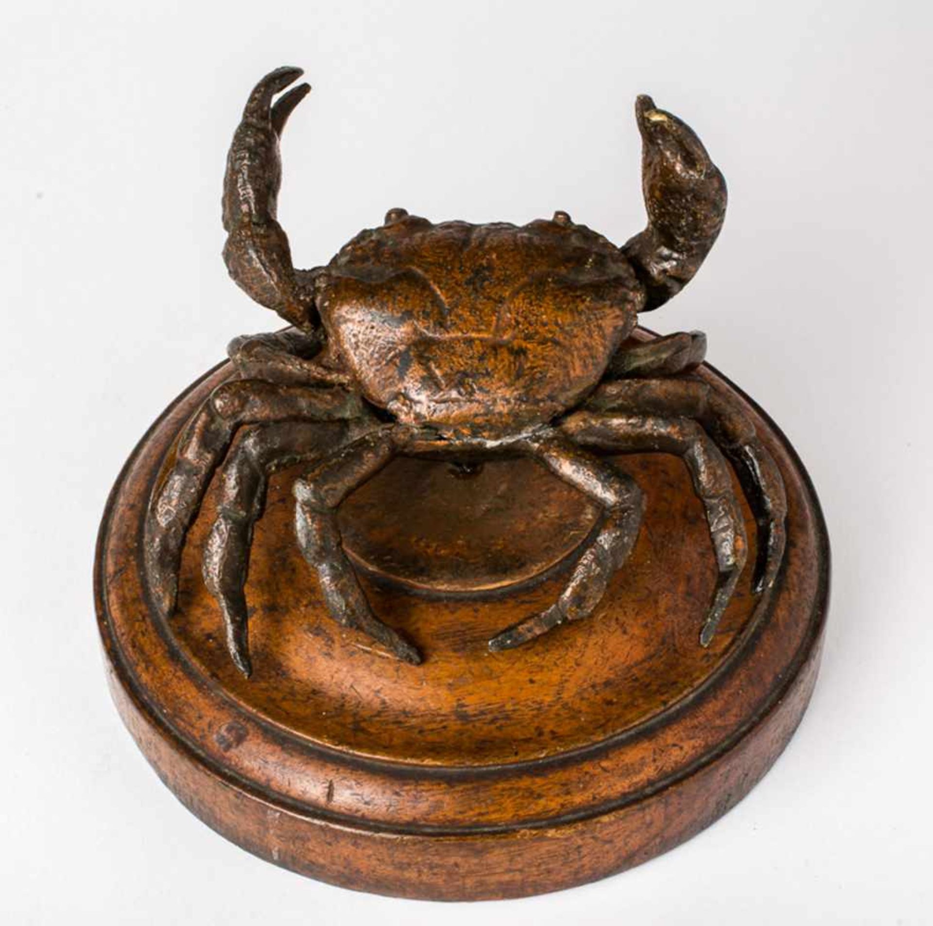 Krabbe Italienisch, wohl 17. / 18. Jh. 10 cm hoch, Sockel Durchmesser: 17 cm Pope-Hennessy, no. - Image 3 of 3