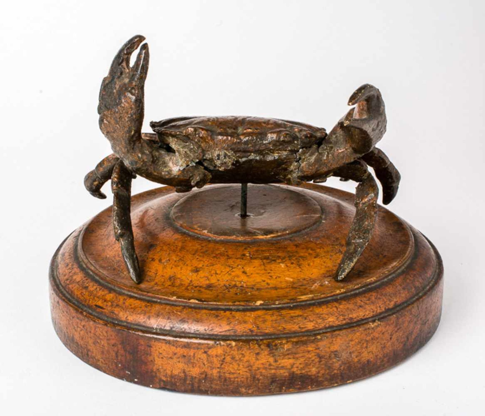 Krabbe Italienisch, wohl 17. / 18. Jh. 10 cm hoch, Sockel Durchmesser: 17 cm Pope-Hennessy, no. - Image 2 of 3
