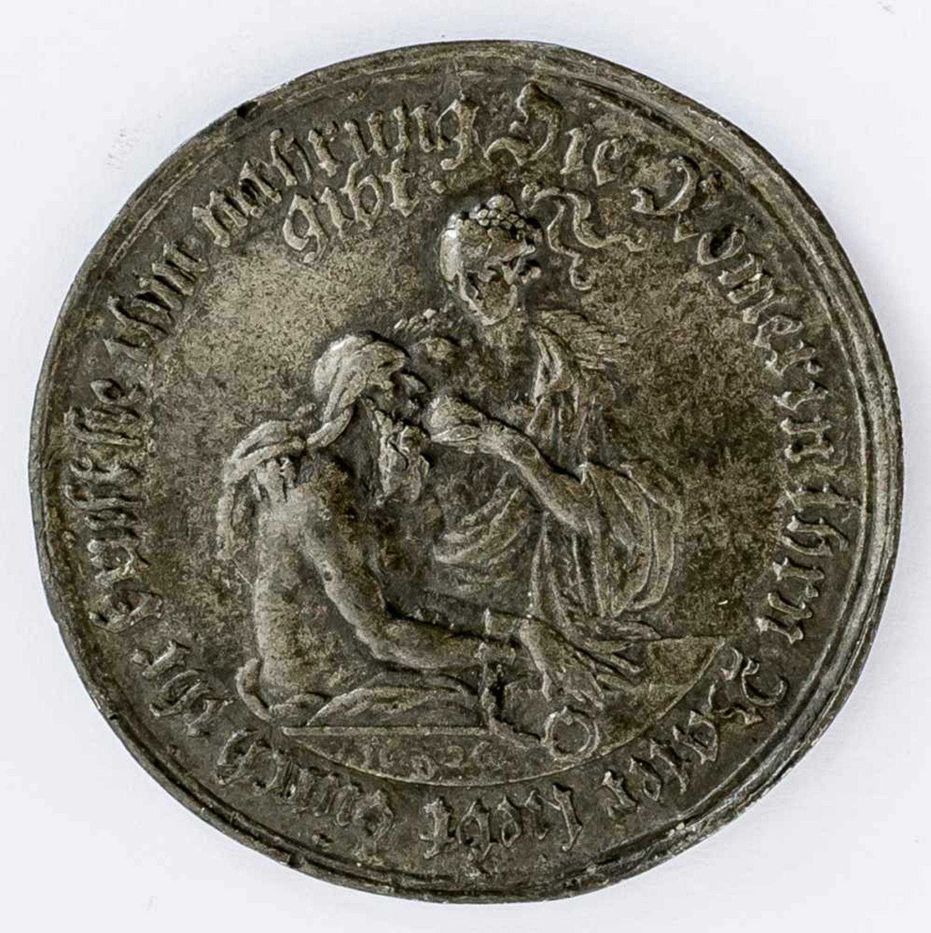 Römerin ihren Vater ernährend Turmthaler, 1626 Durchmesser 4,4 cm Roman feeding her father,