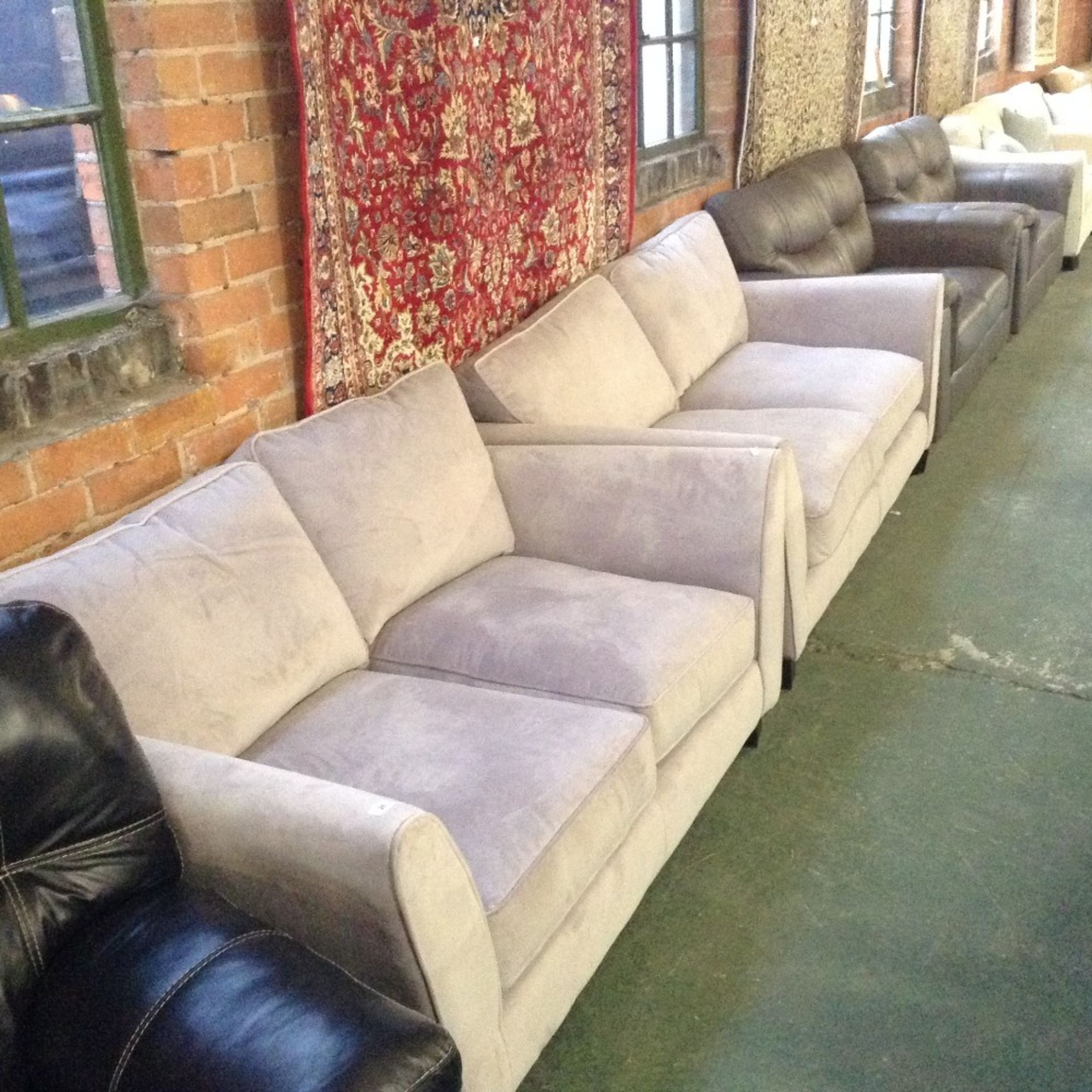LILAC THREE SEATER SOFA AND TWO SEATER SOFA