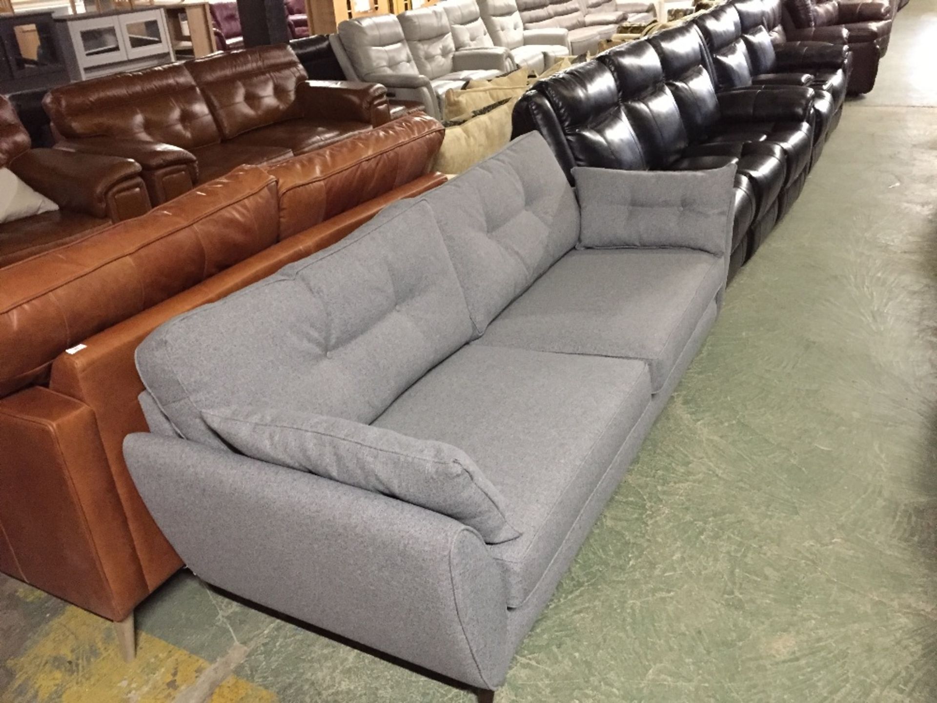 GREY 3 SEATER SOFA