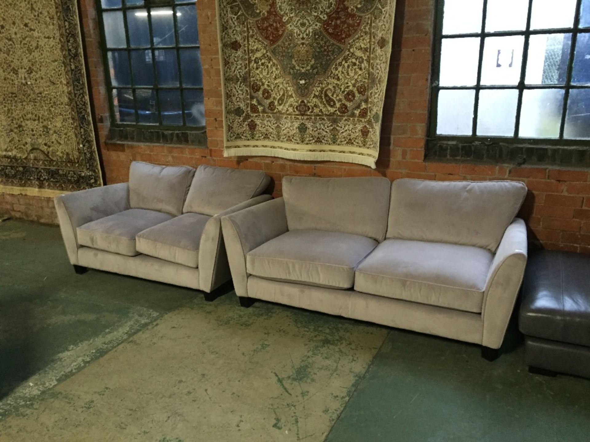 LILAC THREE SEATER SOFA AND 2 SEATER SOFA