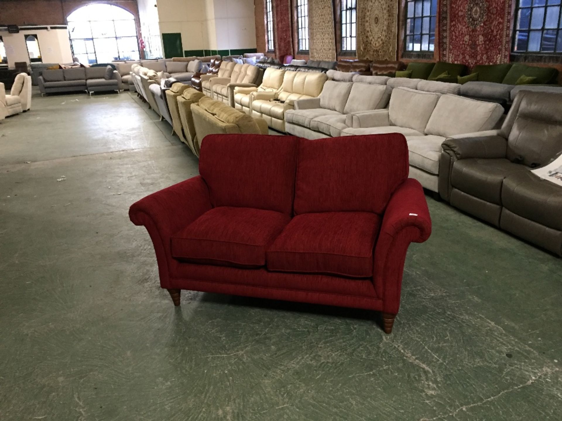 RED TWO SEATER SOFA (TROO1066 -WOO347420)