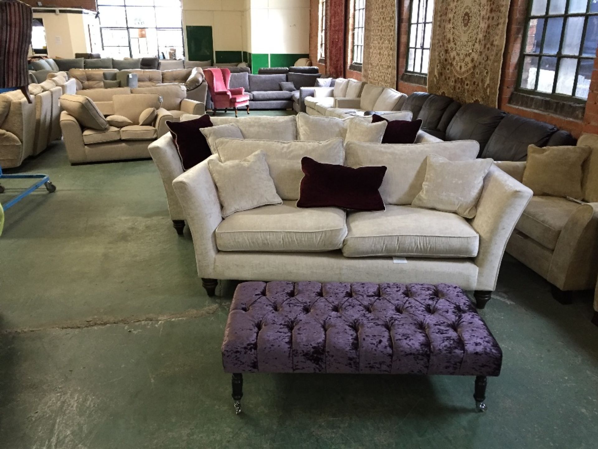 NATURAL SPLIT FOUR SEATER SOFA 3 SEATER SOFA AND L